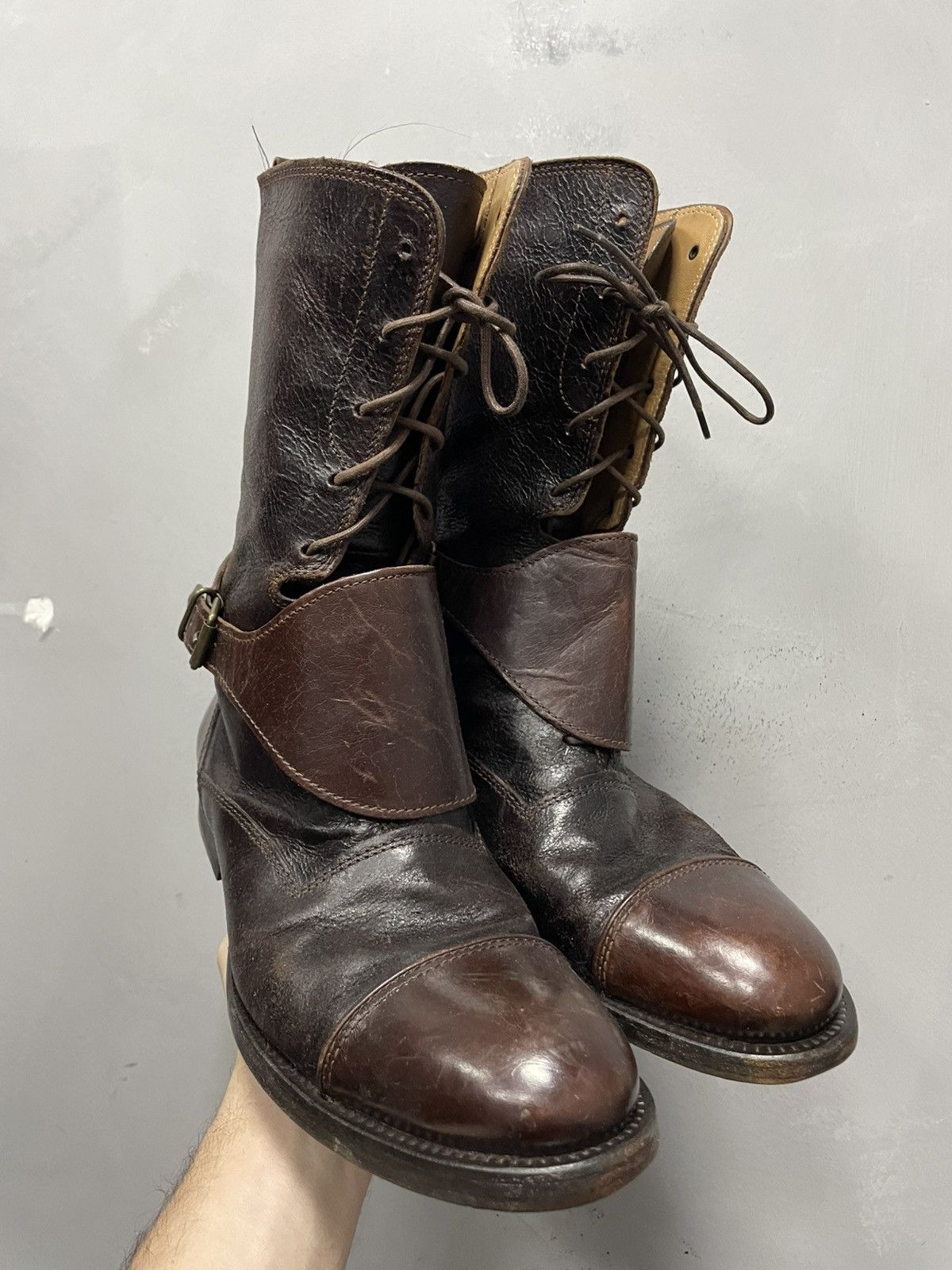 Harley Davidson Hugo Boss archive 2000s moto boots y2k Size US 8 / EU 41 - 5 Thumbnail
