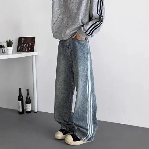 VIBE Track Straight Leg Baggy Jeans Size US 30 / EU 46 - 1 Thumbnail