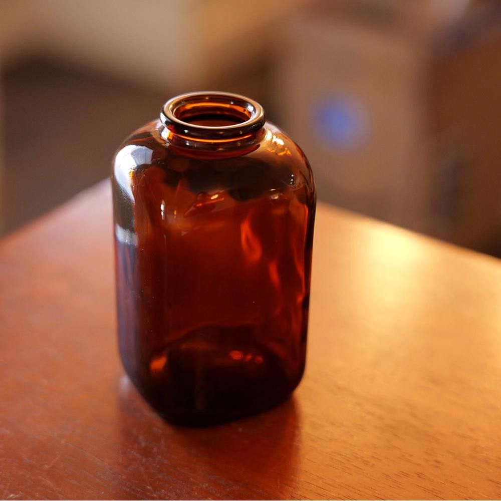 Designer Vintage 1890 Amber Glass Snuff Bottle Size ONE SIZE - 7 Thumbnail