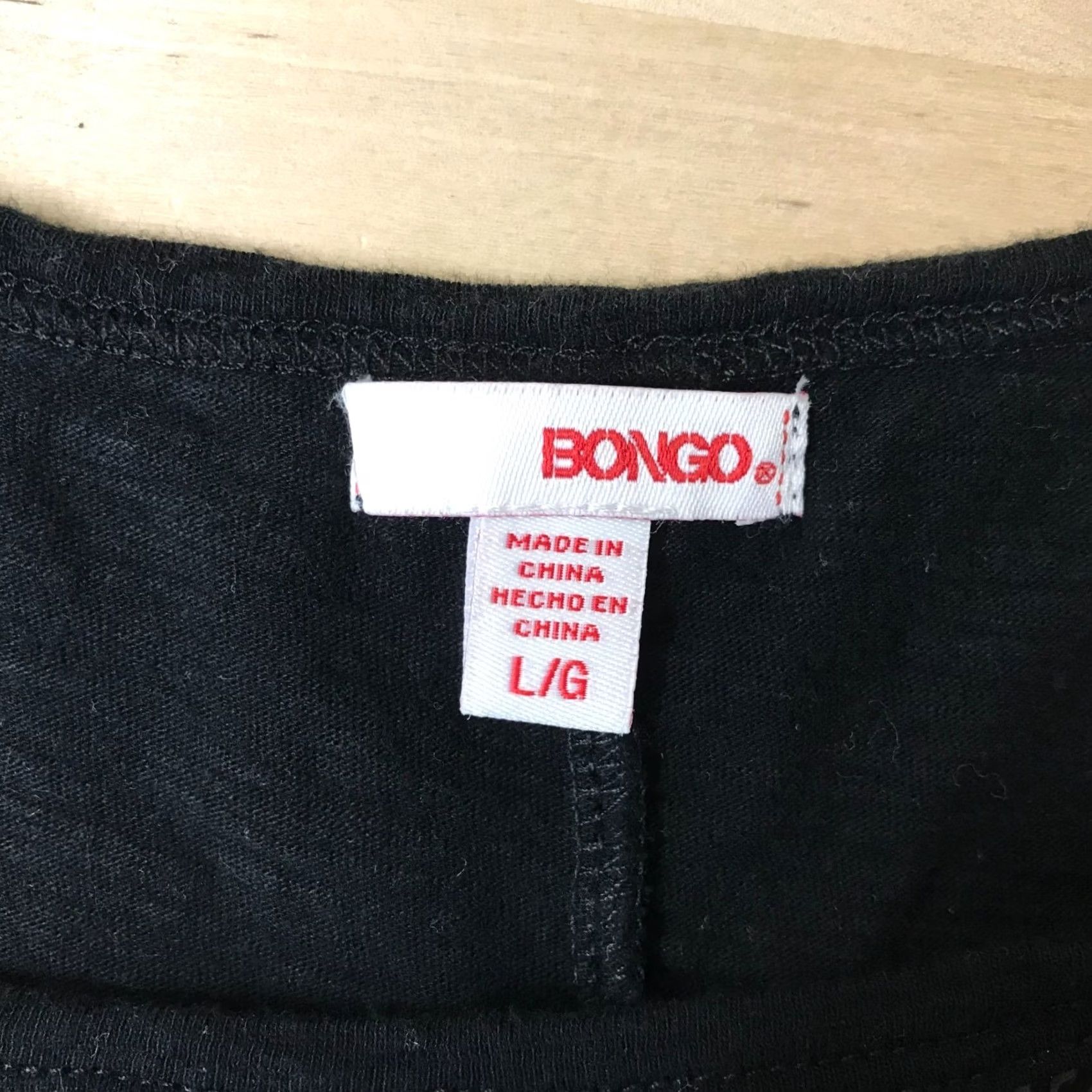 Vintage BONGO Women's Large Black Cotton Aztec Fringe Top Shirt Size L / US 10 / IT 46 - 7 Thumbnail