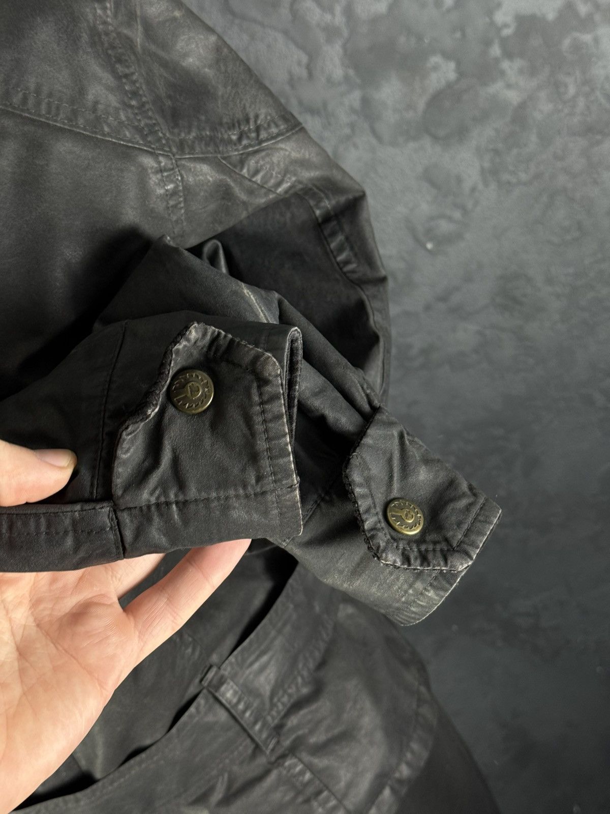 Belstaff Belstaff Sammy Miller Gold Label Women’s Wax Belted Jacket Size M / US 6-8 / IT 42-44 - 14 Thumbnail