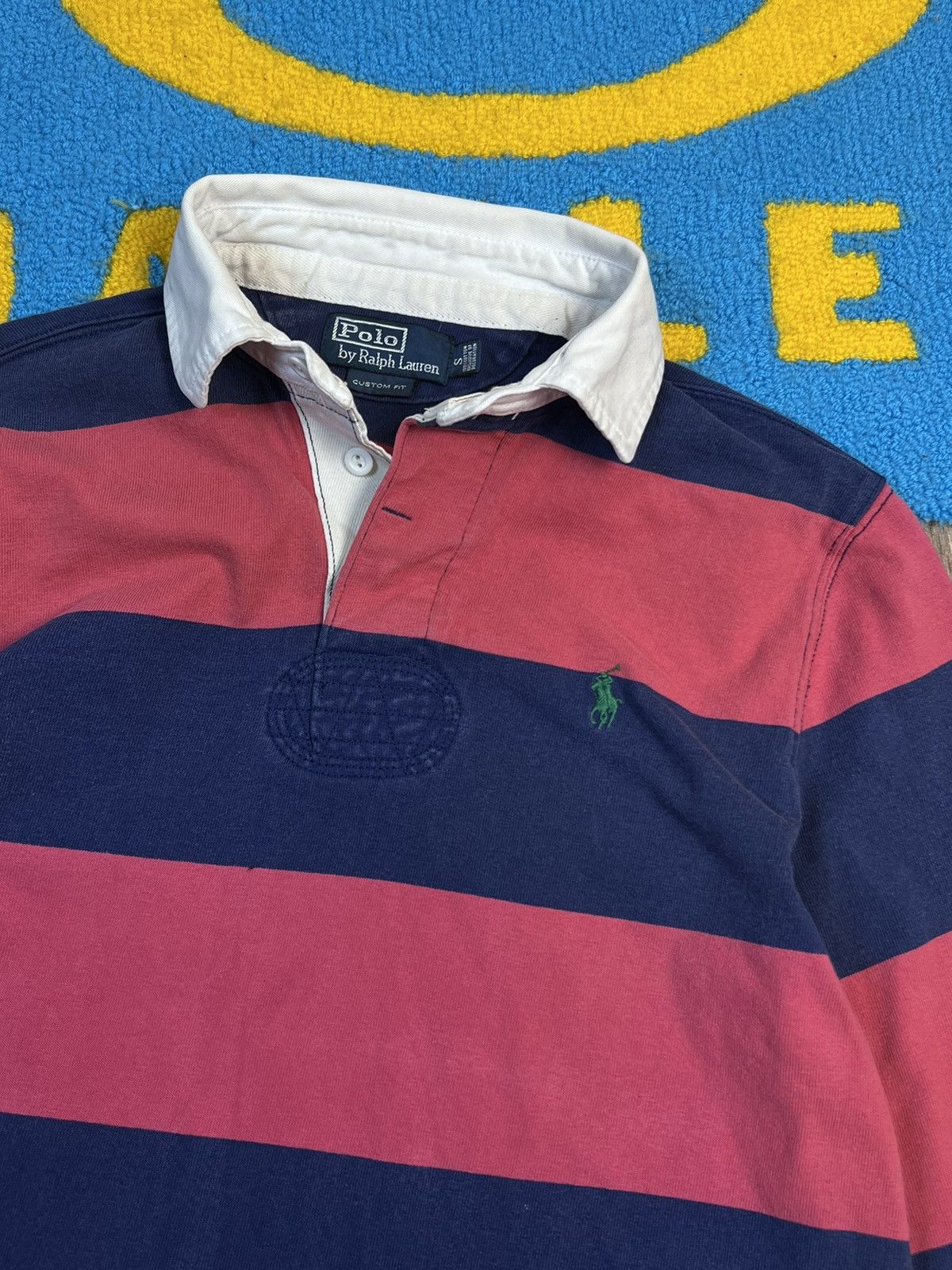 Polo Ralph Lauren × Rugby Ralph Lauren × Vintage Vintage Polo Ralph Lauren Rugby Striped polo long sleeve Size US S / EU 44-46 / 1 - 5 Thumbnail