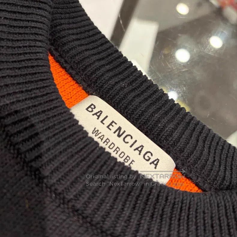 Balenciaga Balenciaga Full Logo Round Neck Long Sleeve Pullover Sweat Size US XS / EU 42 / 0 - 3 Thumbnail