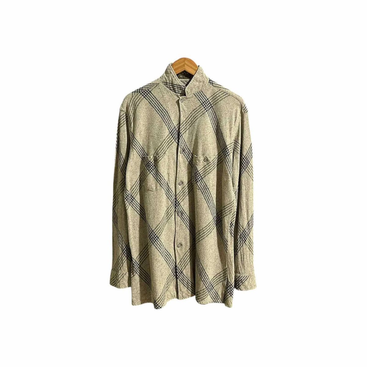 Yohji Yamamoto 🔥1986 Archived Y’s For Men Plaid Shirt Long Sleeve Size US L / EU 52-54 / 3 - 11 Thumbnail