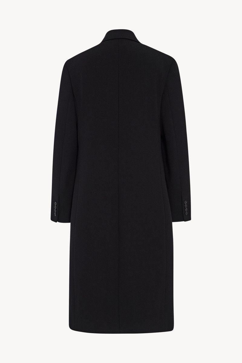 Saint Laurent Paris o1bcso1str1225 Manteau Double Double Ouvrable in Black Size M / US 6-8 / IT 42-44 - 2 Thumbnail