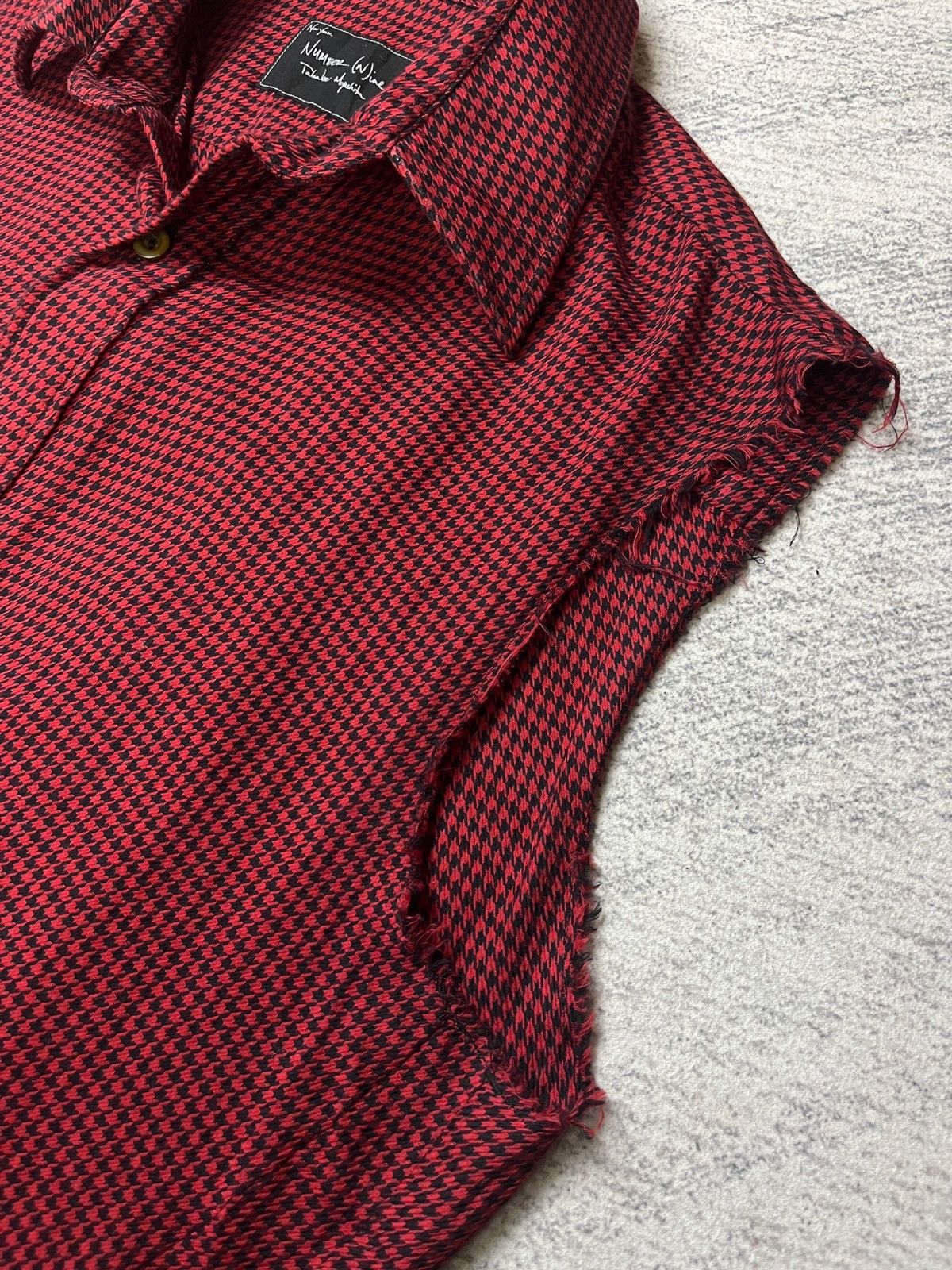 Takahiromiyashita The Soloist. Number Nine Gingham Checkered Sleeveless Long Shirt Size S / US 4 / IT 40 - 6 Thumbnail