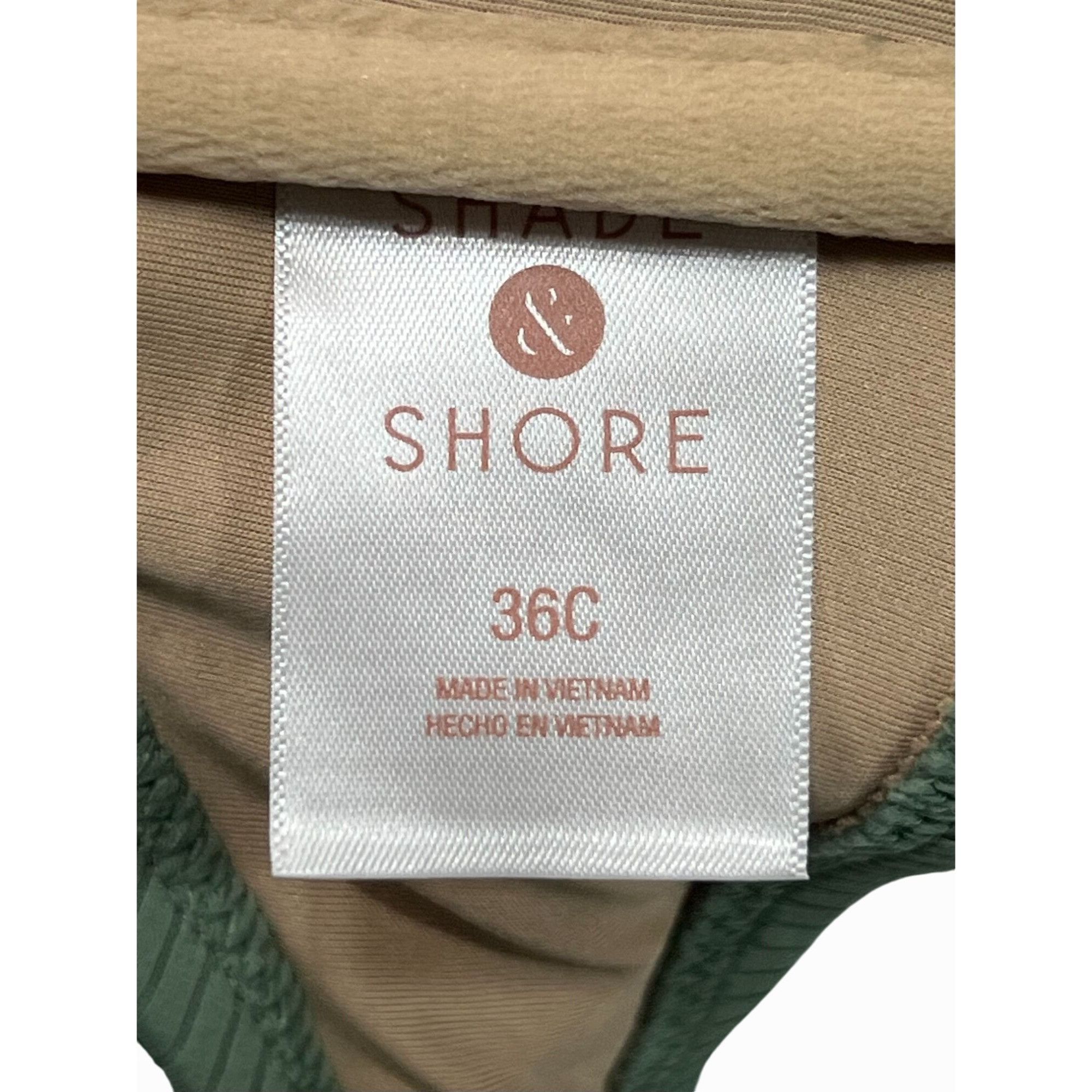 Other Shade & Shore - Women's Ribbed Longline V-Wire Bikini Top - Size ONE SIZE - 6 Thumbnail