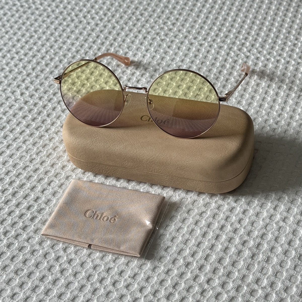 image of Chloe Sunglasses in Gold, Women's