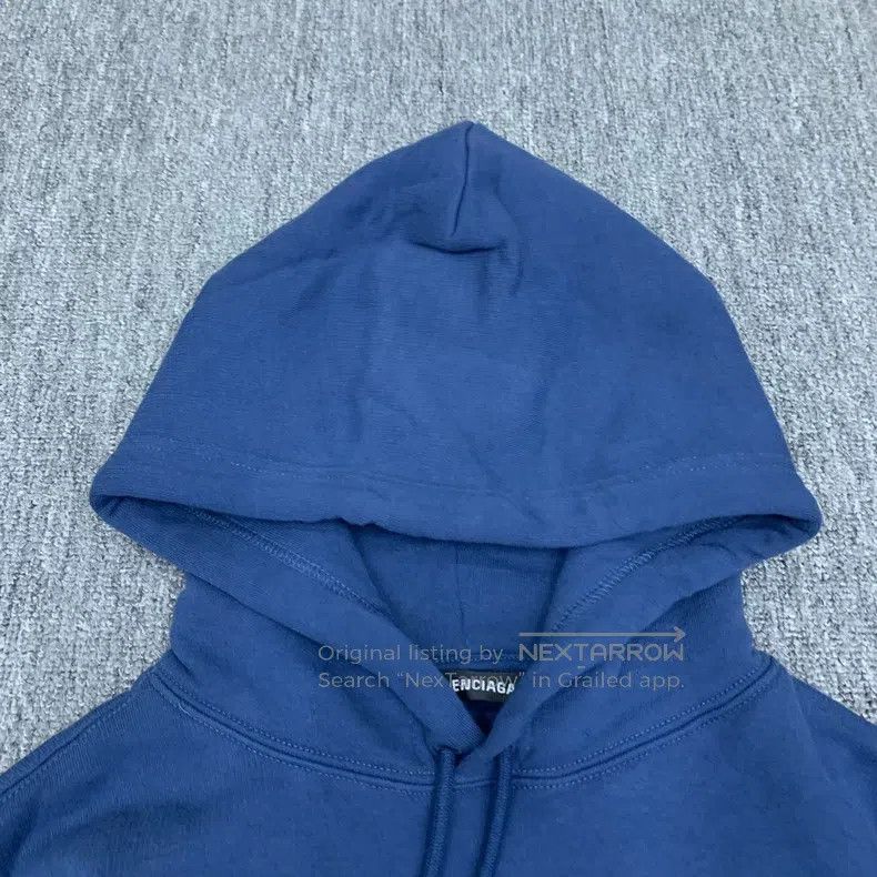 Balenciaga Balenciaga Blue Embroidered Small Logo Sweatshirt Size US L / EU 52-54 / 3 - 6 Thumbnail