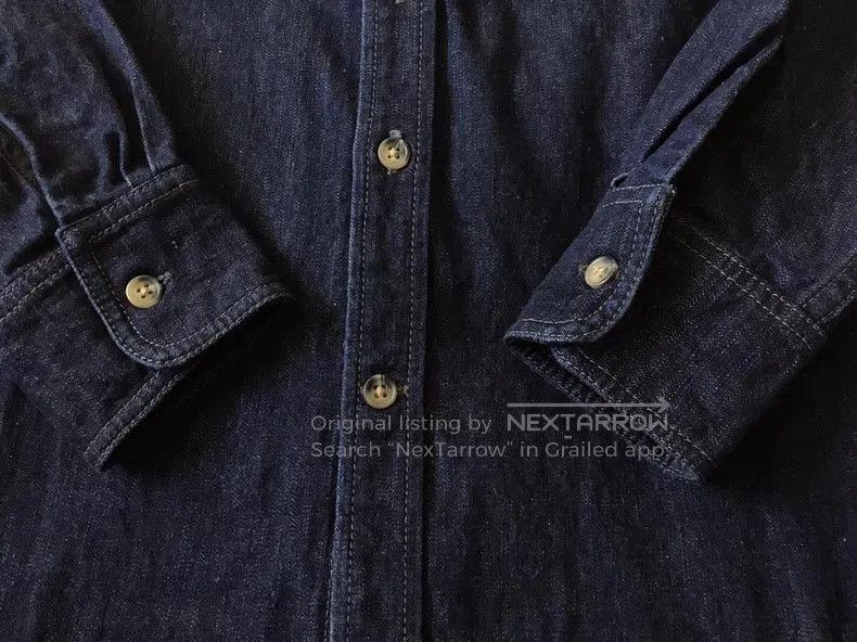 Vintage RGT Oak White Denim Shirt. Size US S / EU 44-46 / 1 - 6 Thumbnail