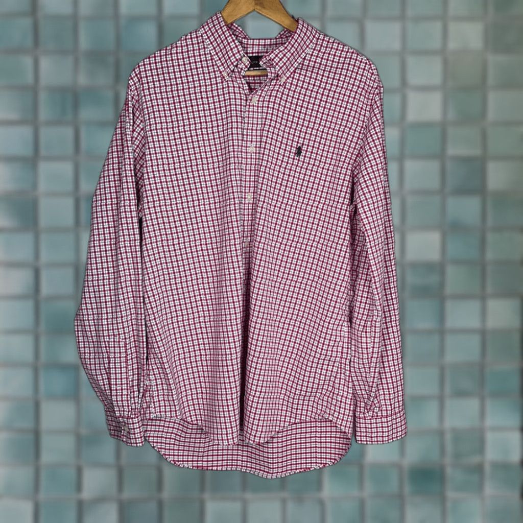 Ralph Lauren Ralph Lauren Polo Performance Plaid Nylon Shirt L Long Sleeve Mens Multicolor Shirt Size US L / EU 52-54 / 3 - 1 Thumbnail