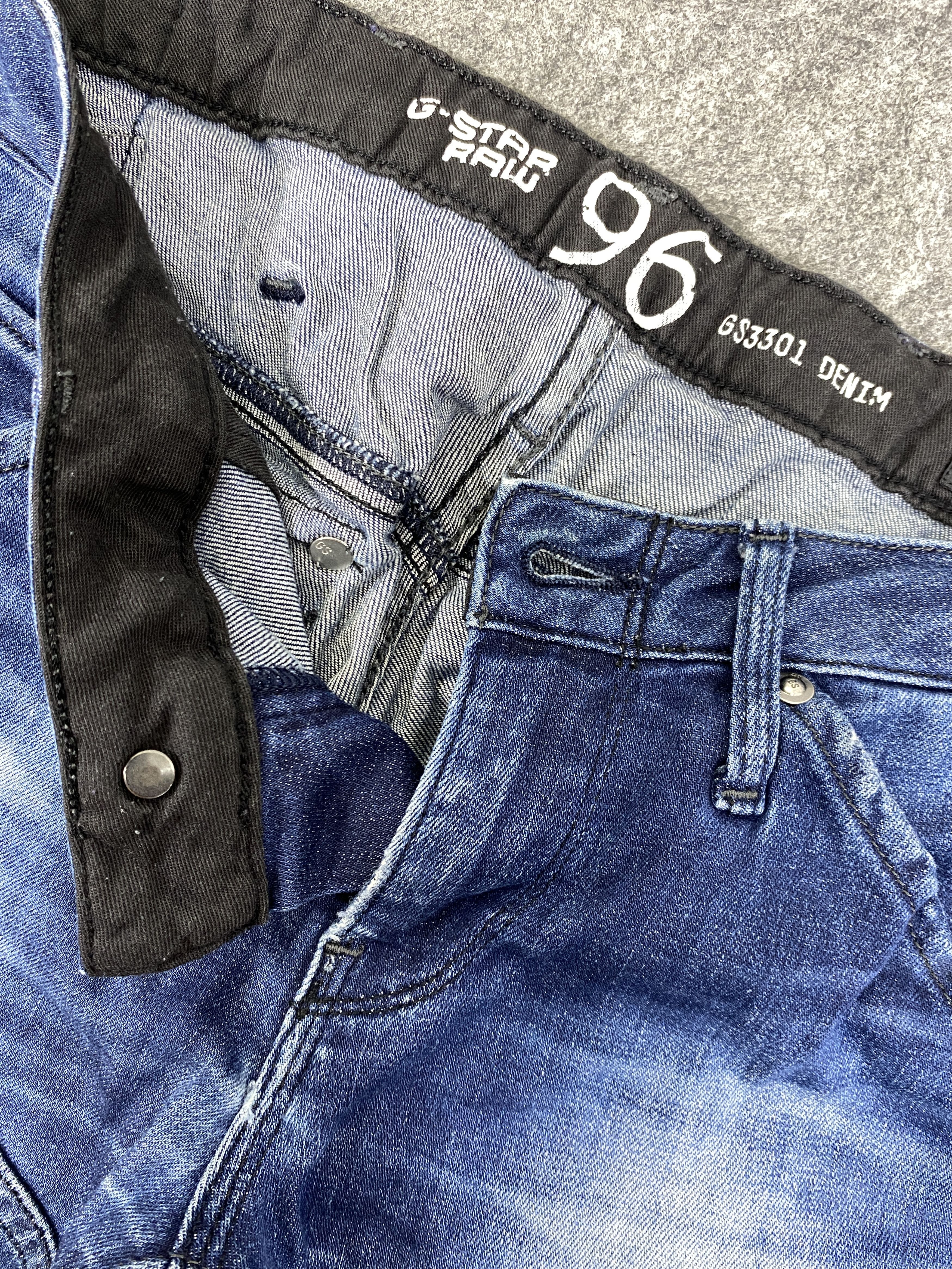 Japanese Brand Faded Blue Vintage Gstar 96 Jeans 32x30.5 - JN3276 Size US 32 / EU 48 - 7 Thumbnail