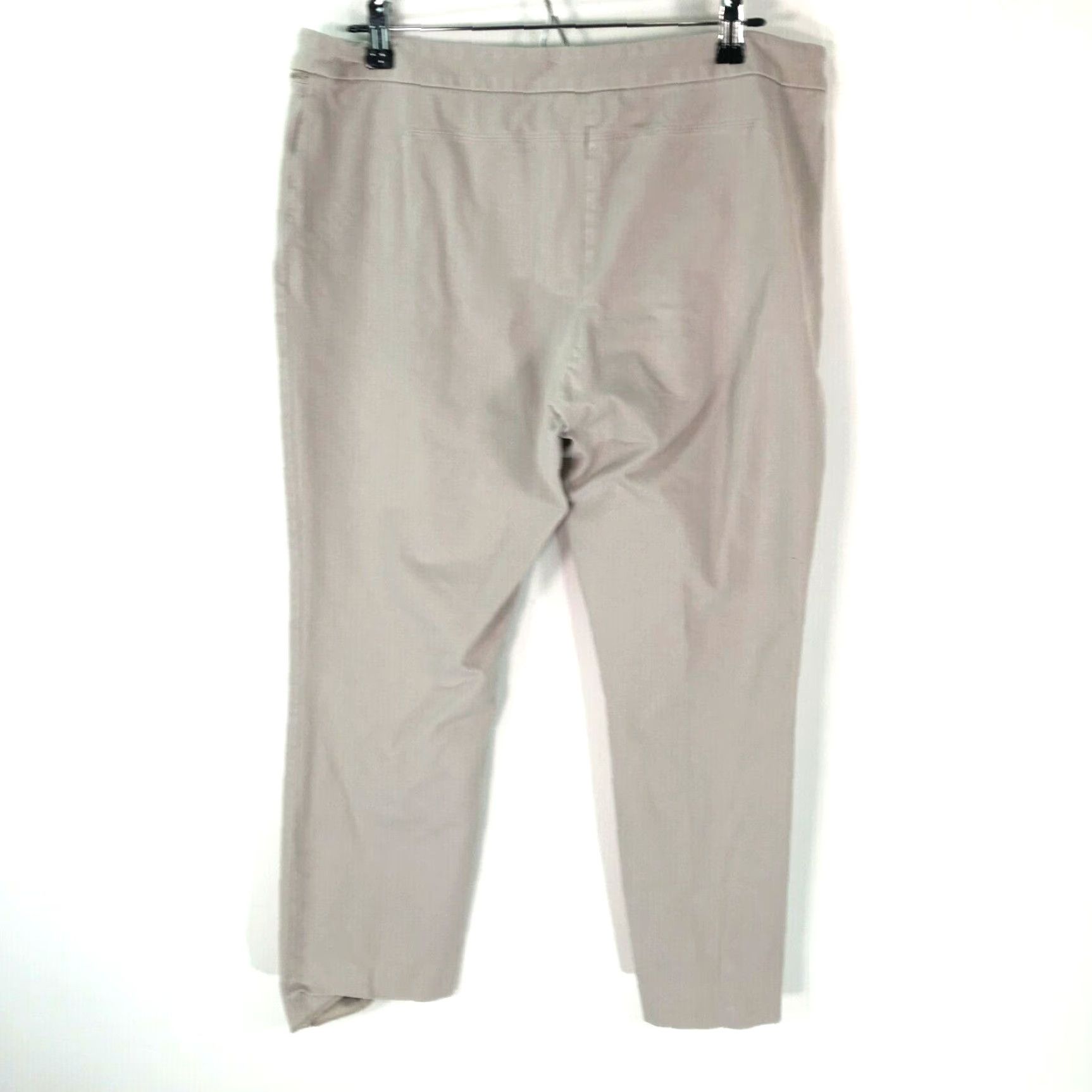 Alfani Alfani Womens Trousers Beige Size 14 Short Mid Rise Tummy Control Regular Fit Pants Size 36" / US 14 / IT 50 - 2 Thumbnail