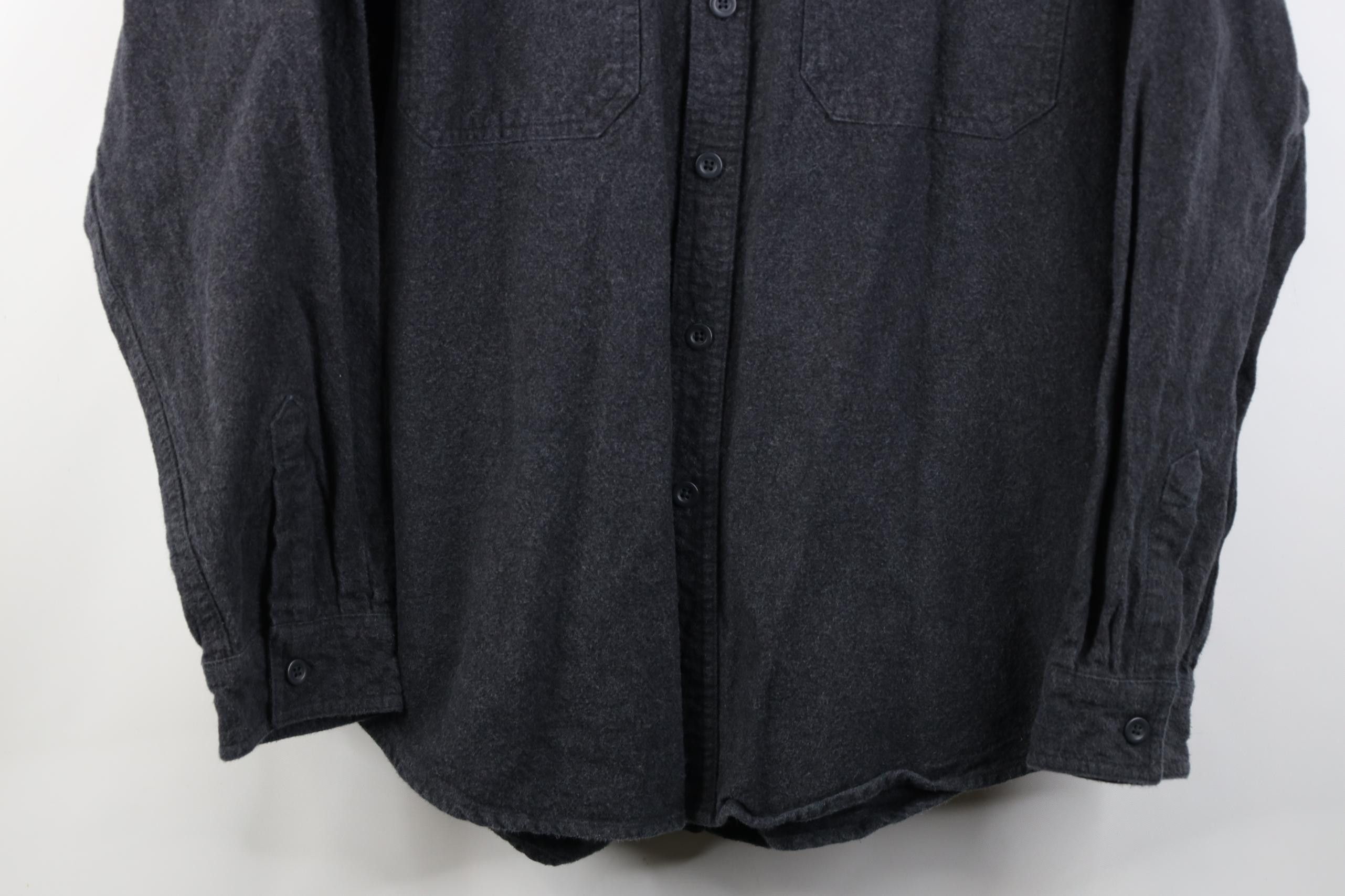 Wrangler Vintage 90s Wrangler Heavyweight Chamois Cloth Button Shirt Size US L / EU 52-54 / 3 - 3 Thumbnail