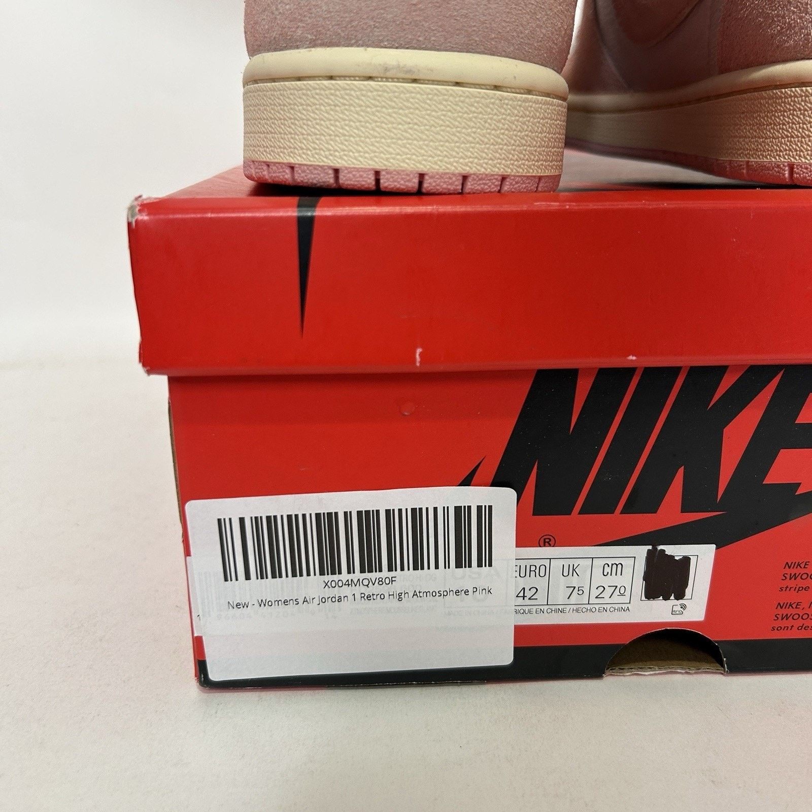 Jordan Brand Nike Air Jordan 1 Retro High WMNS “Washed Pink” FD2596-600 Size US 10 / IT 40 - 5 Thumbnail