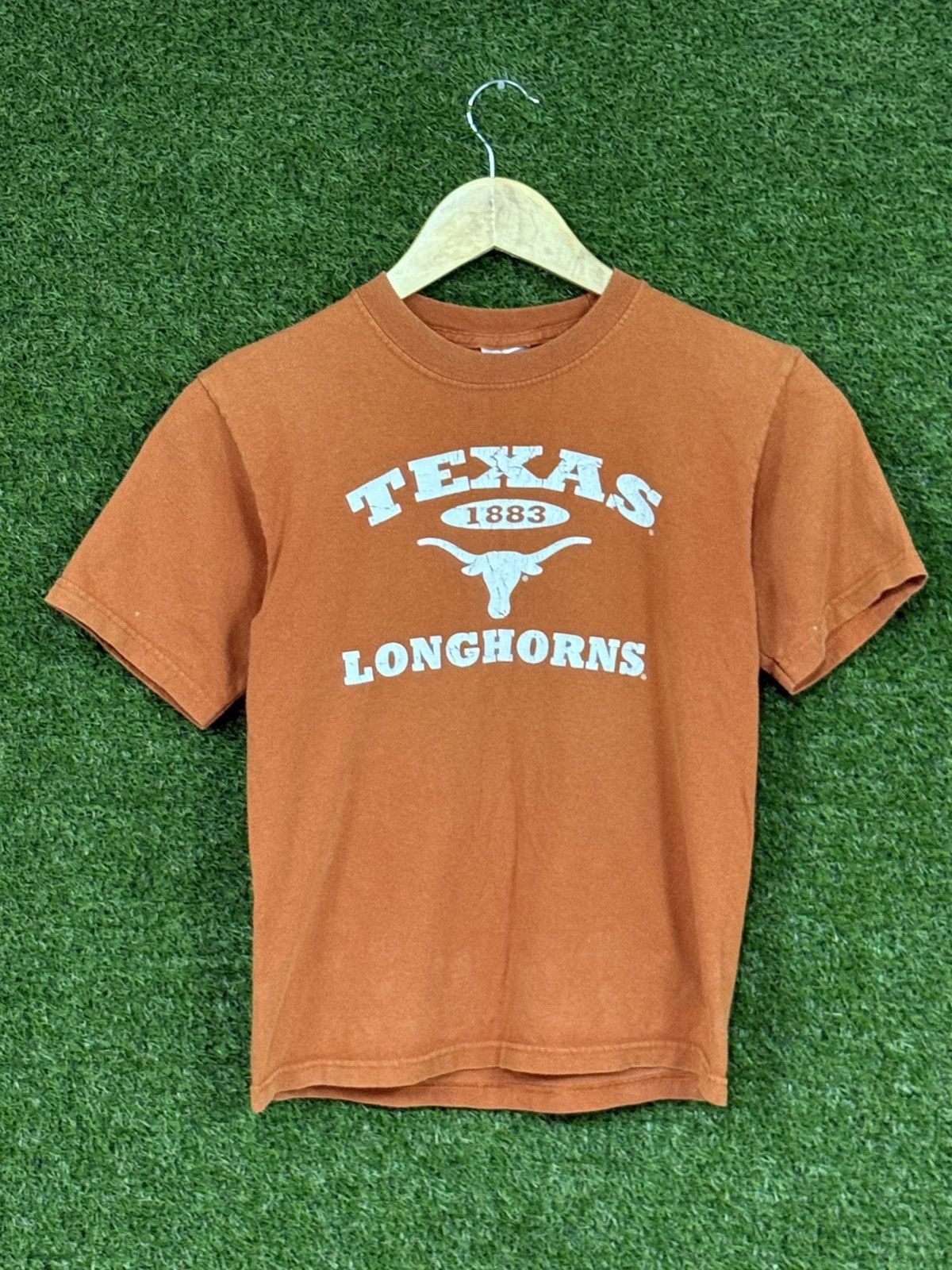 Vintage Texas Longhorns UT Cowboy Burnt Orange Youth Logo Tee Size US XXS / EU 40 - 1 Thumbnail