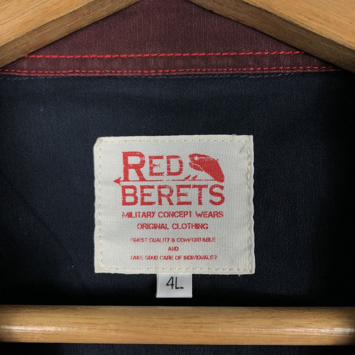 Japanese Brand 🔥Vintage Shirt Jacket Red Berets Japan Made Issey Miyake Size US L / EU 52-54 / 3 - 19 Thumbnail