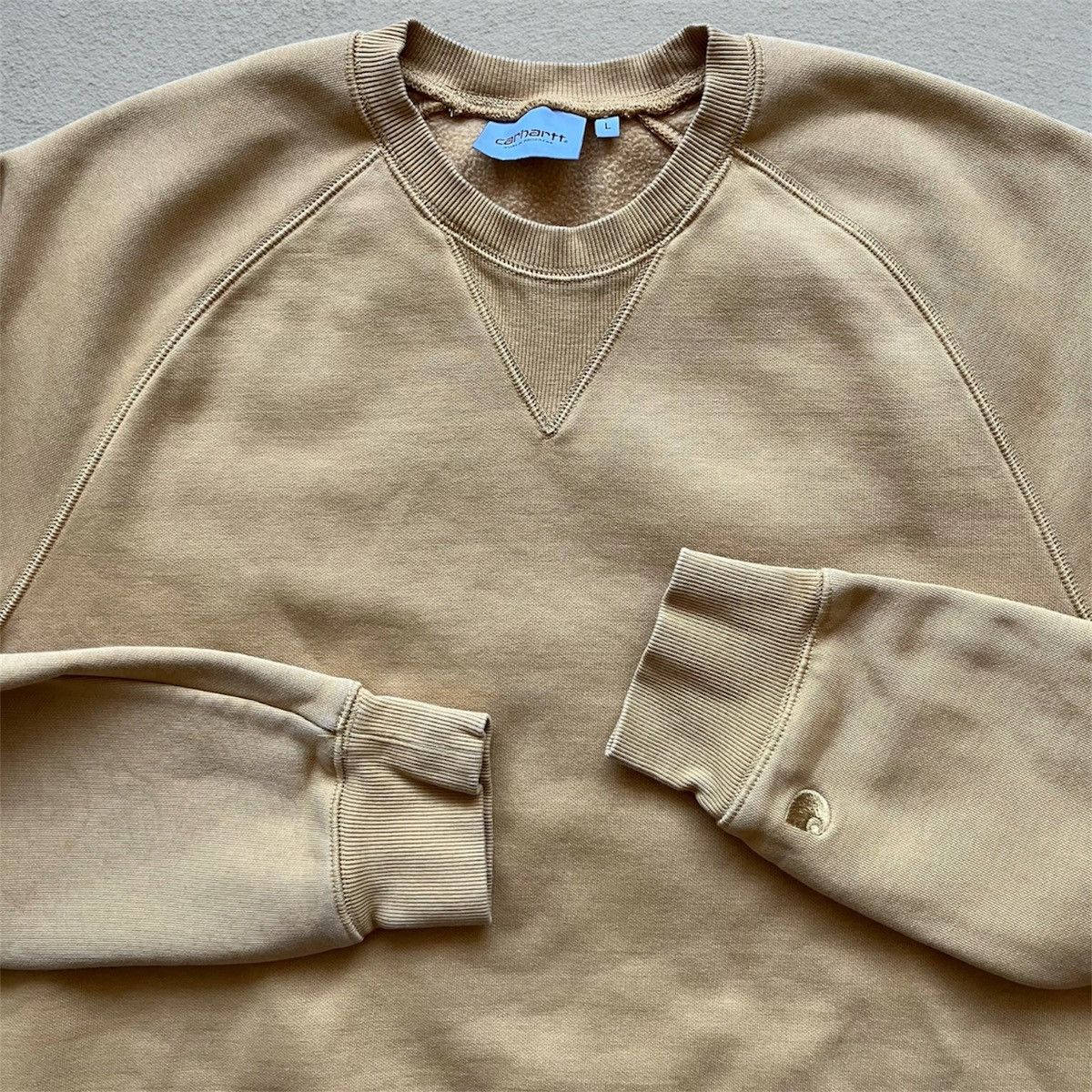 Carhartt Wip Carhartt WIP Essential Crewneck Sweatshirt Burnt Yellow Size US L / EU 52-54 / 3 - 2 Thumbnail