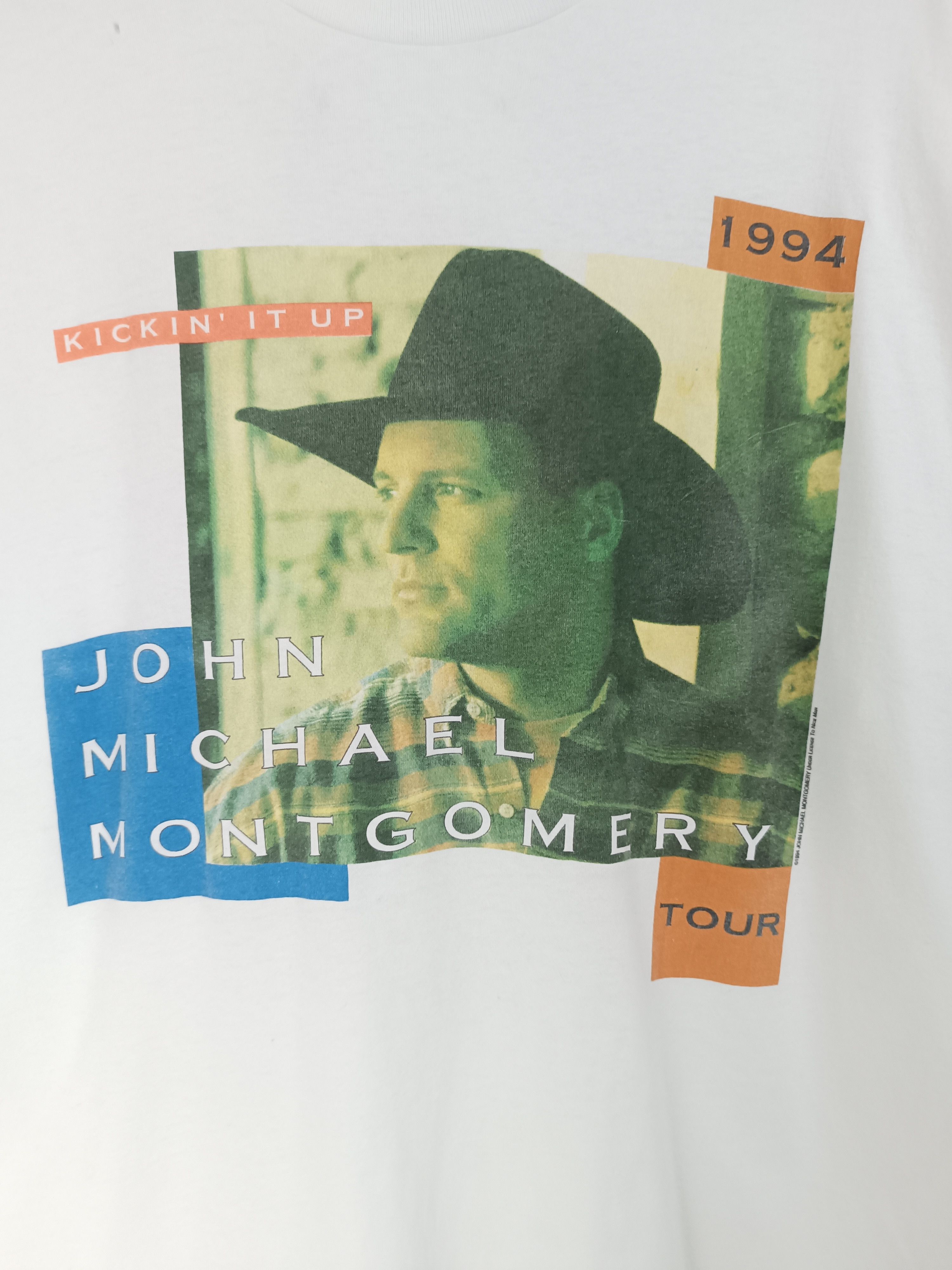 Country Road VINTAGE 1994 JOHN MICHAEL MONTGOMERY TOUR COUNTRY SINGER Size US XL / EU 56 / 4 - 7 Thumbnail
