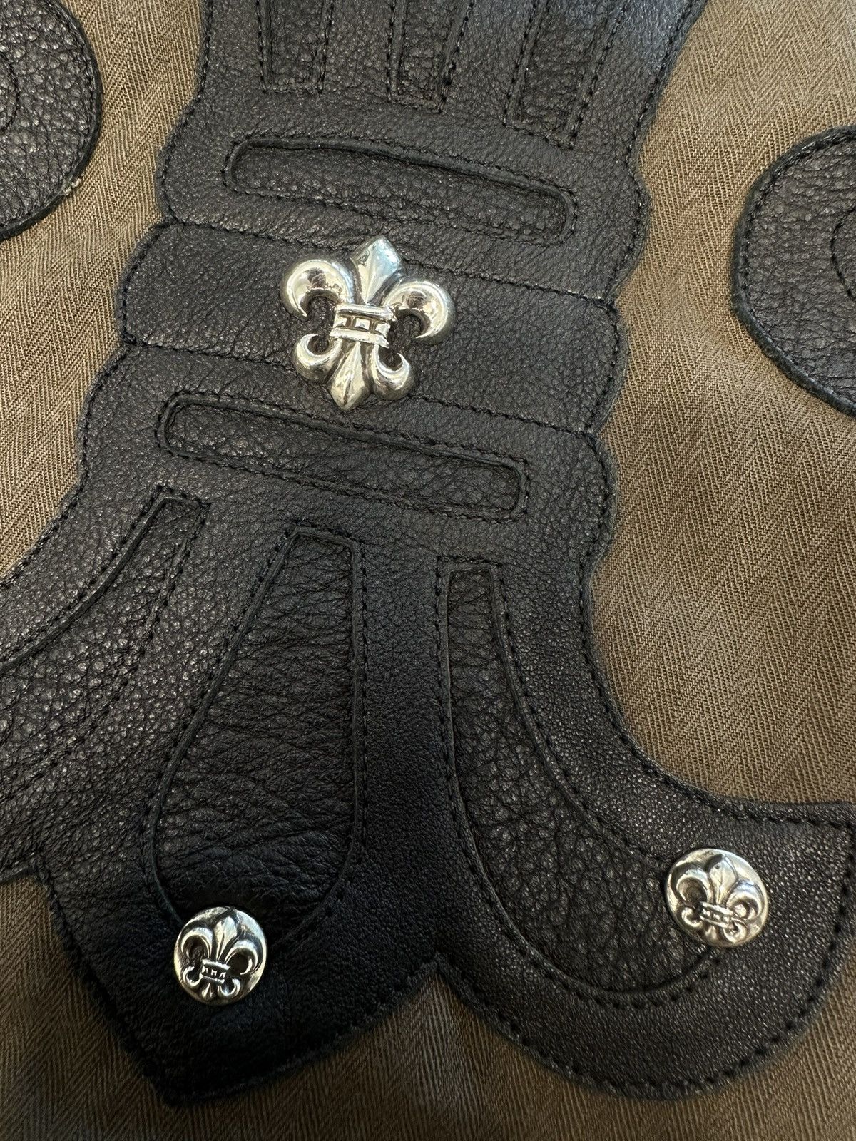 Chrome Hearts 🔥Chrome Hearts Silver Button M65 Jacket with Fleur Patches🔥 Size US XL / EU 56 / 4 - 7 Thumbnail