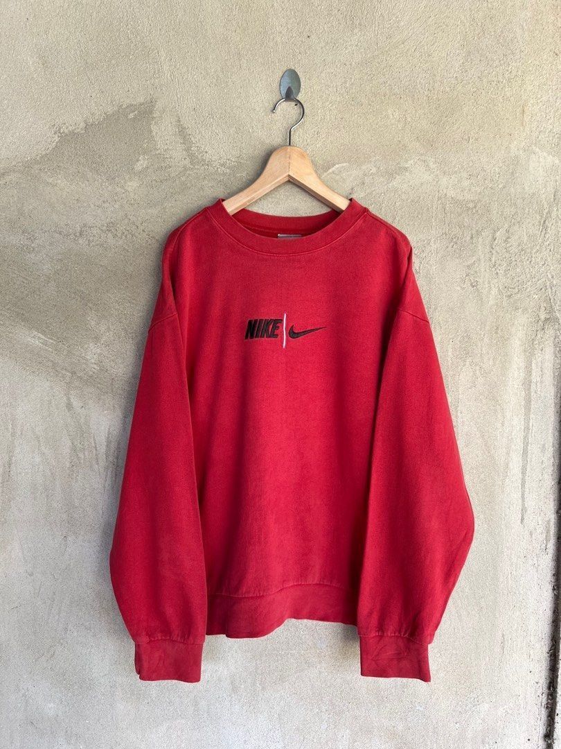 Nike Vintage Nike Swoosh Embroidery Sweatshirt Size US XL / EU 56 / 4 - 2 Thumbnail