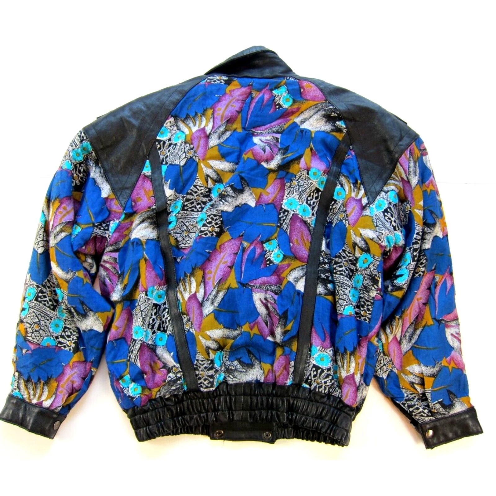 Vintage VINTAGE Vichen Black 100% Lambskin Leather Cloth Retro Moto Jacket Woman M-L Jacket Womens Leather Size M / US 6-8 / IT 42-44 - 2 Thumbnail