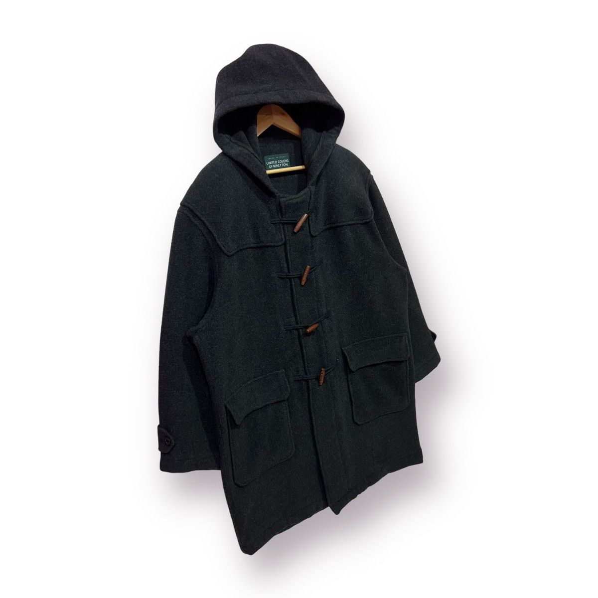 United Colors Of Benetton 🔥 UCB UNITED COLORS OF BENETTON DUFFLE COAT Size US L / EU 52-54 / 3 - 3 Thumbnail