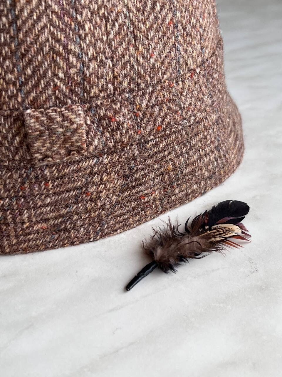 Barbour × Vintage Vintage 90s Barbour Bucket Cap Hat Wool Streetwear Hype Size ONE SIZE - 3 Thumbnail