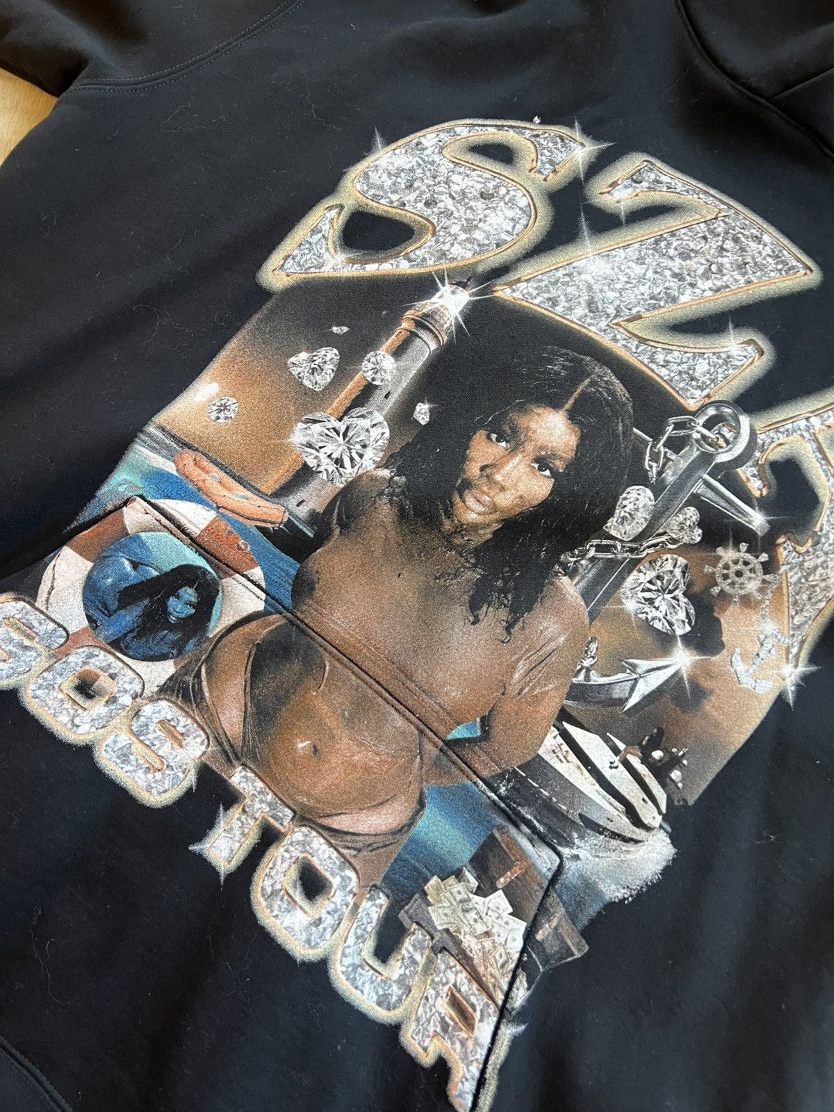 Band Tees SZA SOS tour Hoodie Size US XXL / EU 58 / 5 - 3 Thumbnail
