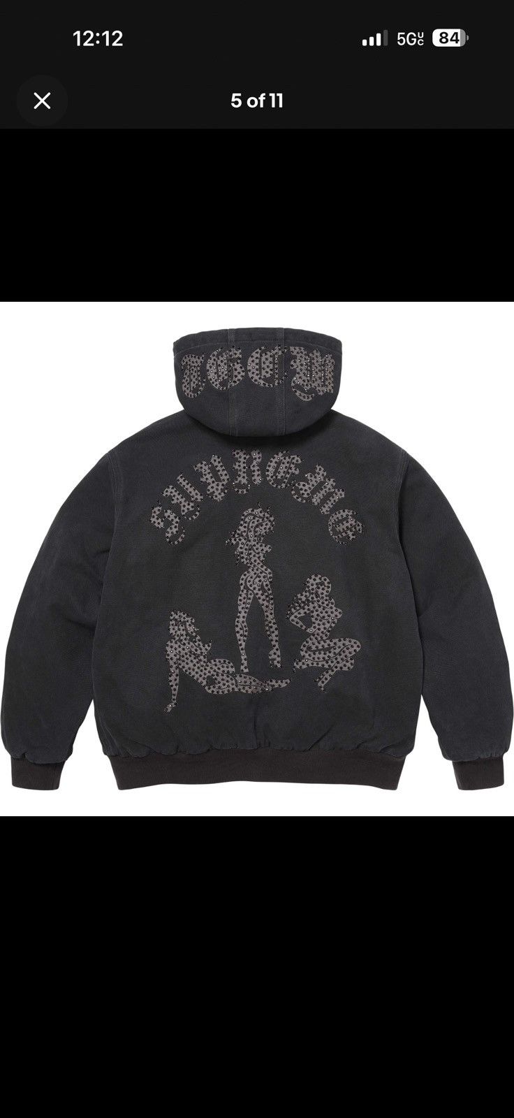 Supreme Supreme The Great China Wall Hooded Work Jacket in black Size US L / EU 52-54 / 3 - 4 Thumbnail