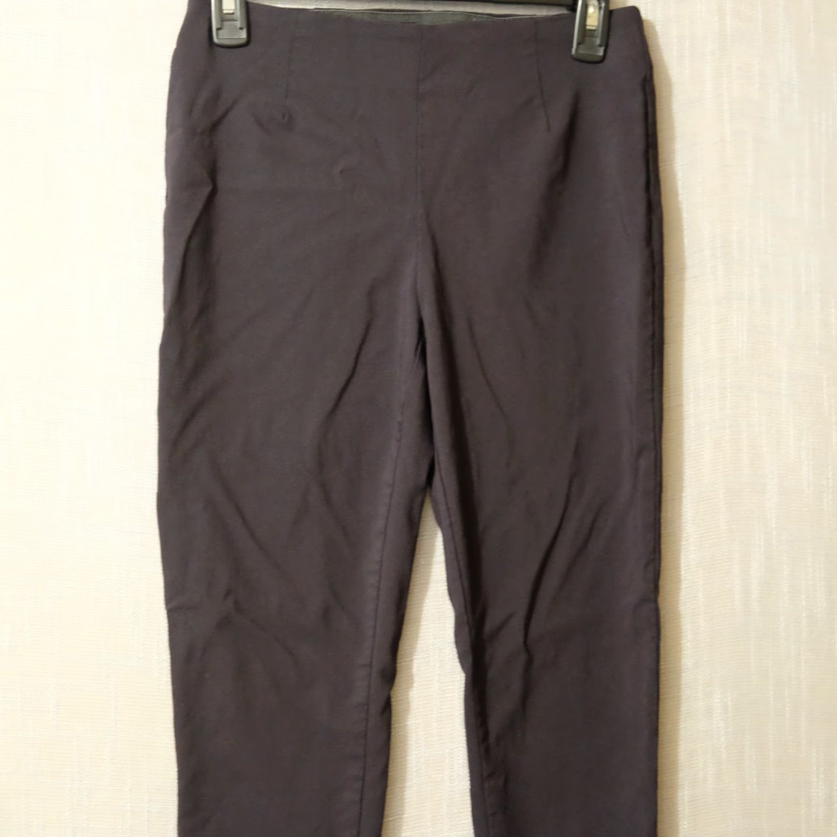 Calvin Klein Calvin Klein Ankle Dress Pants Black Pull On Stretch Women's 6 #H95-5 Dress Pants Slim Mid Rise 27 Inseam 27 in Womens Black Pants Size 28" / US 6 / IT 42 - 2 Thumbnail