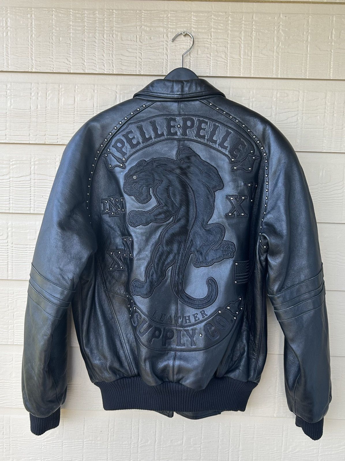 PELLEPELLE Panther leather jacket