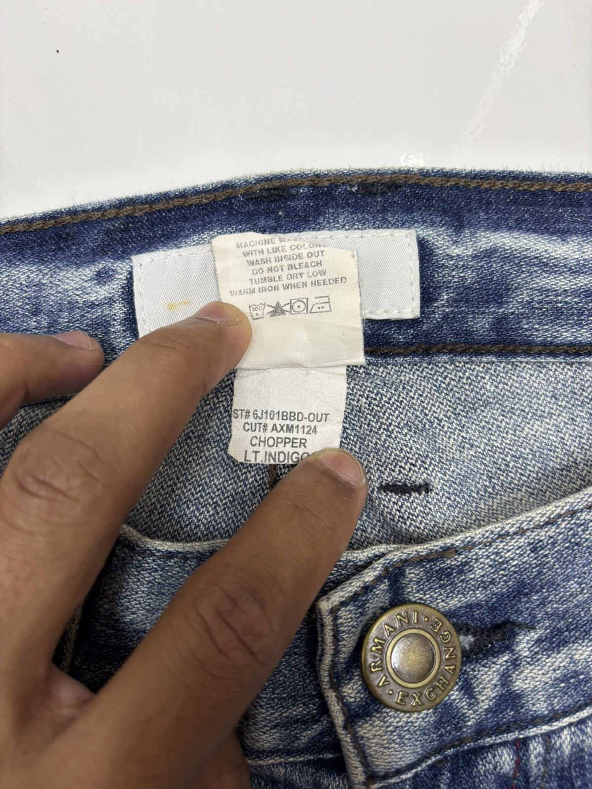 Kapital Baggy Flare Armani Exchange Distressed Denim Flare Jeans Size US 36 / EU 52 - 13 Thumbnail