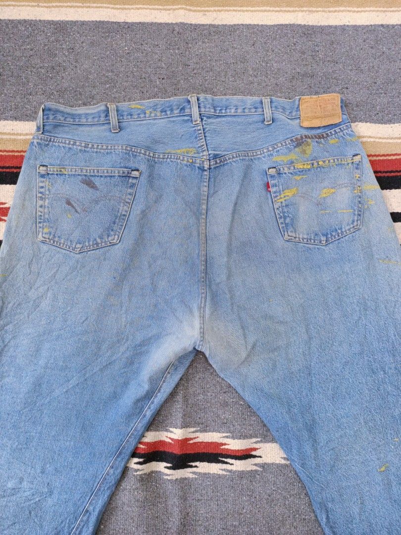 Levi's Vintage Levi’s 501 Rindem Selvedge Single R - Big Fit W50 Size US 44 / EU 60 - 7 Thumbnail