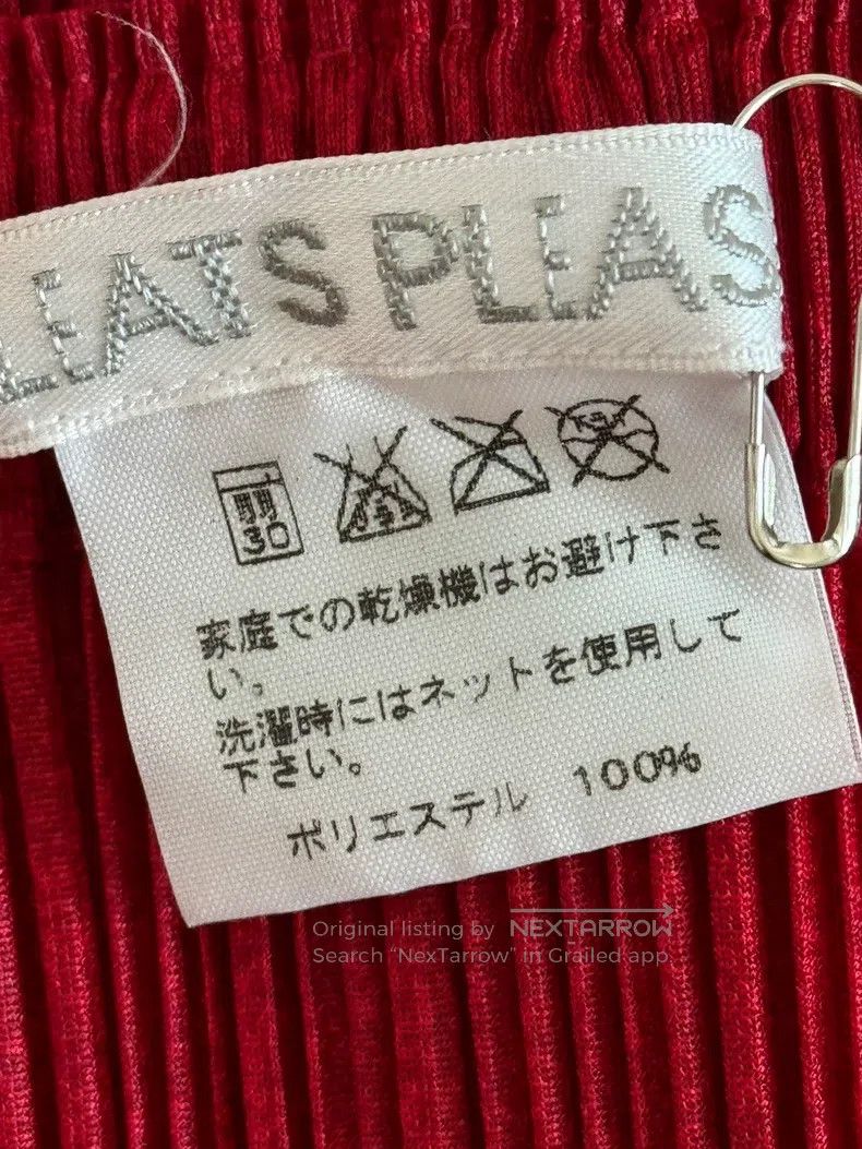 Issey Miyake Issey Miyake size:1 Red Midi Skirt Size 22" - 3 Thumbnail