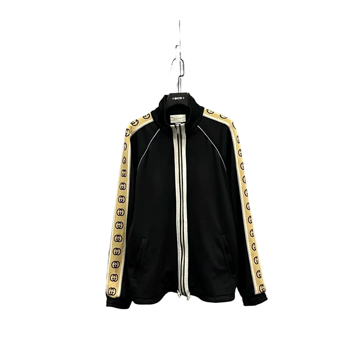 Gucci Gucci Logo Tape Zip Track Jacket Size L Size US L / EU 52-54 / 3 - 1 Thumbnail