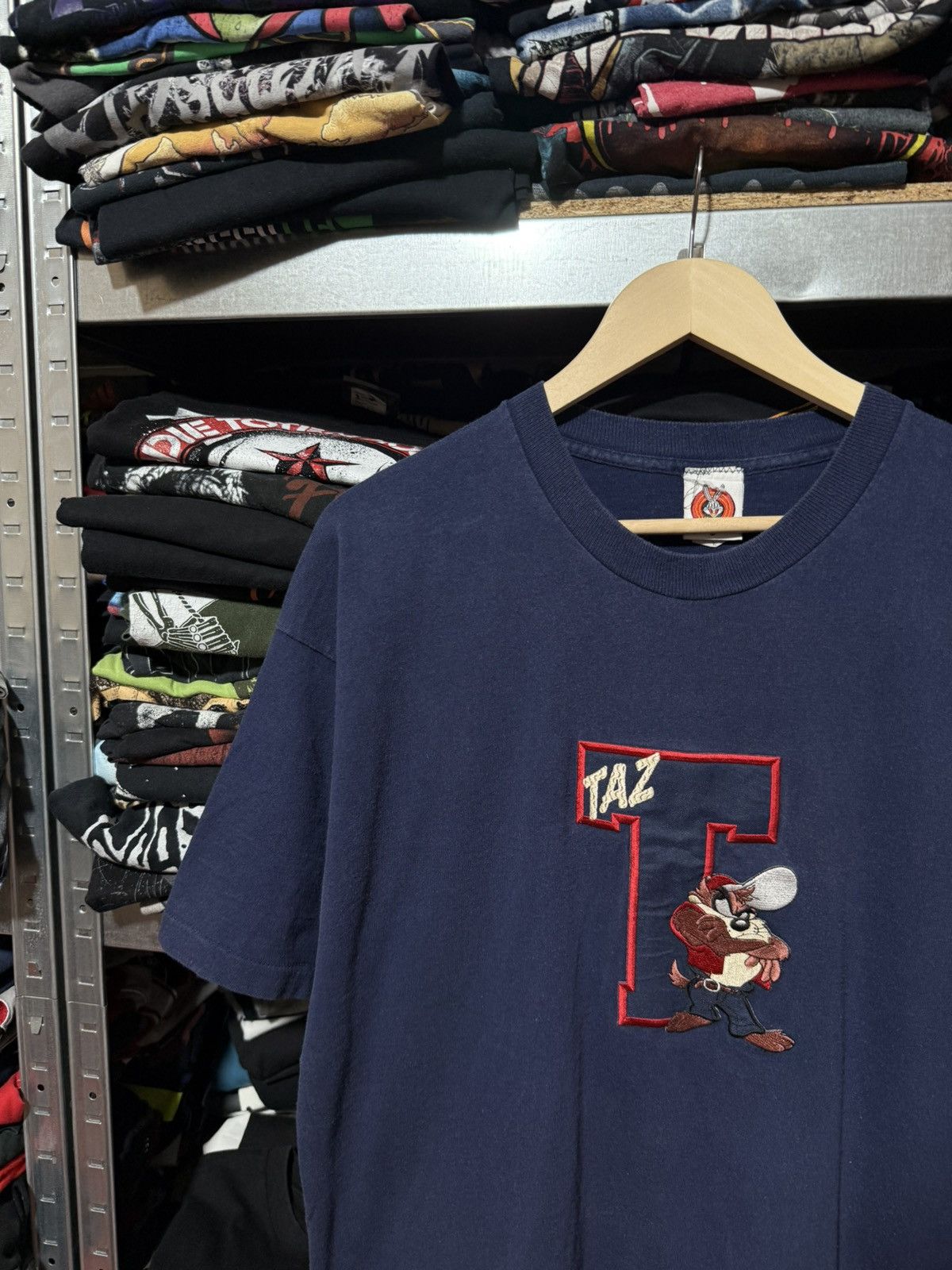 Vintage Vintage 1990’s Taz Looney Tunes Warner Bros T-Shirt Y2K Hype Size US XL / EU 56 / 4 - 3 Thumbnail
