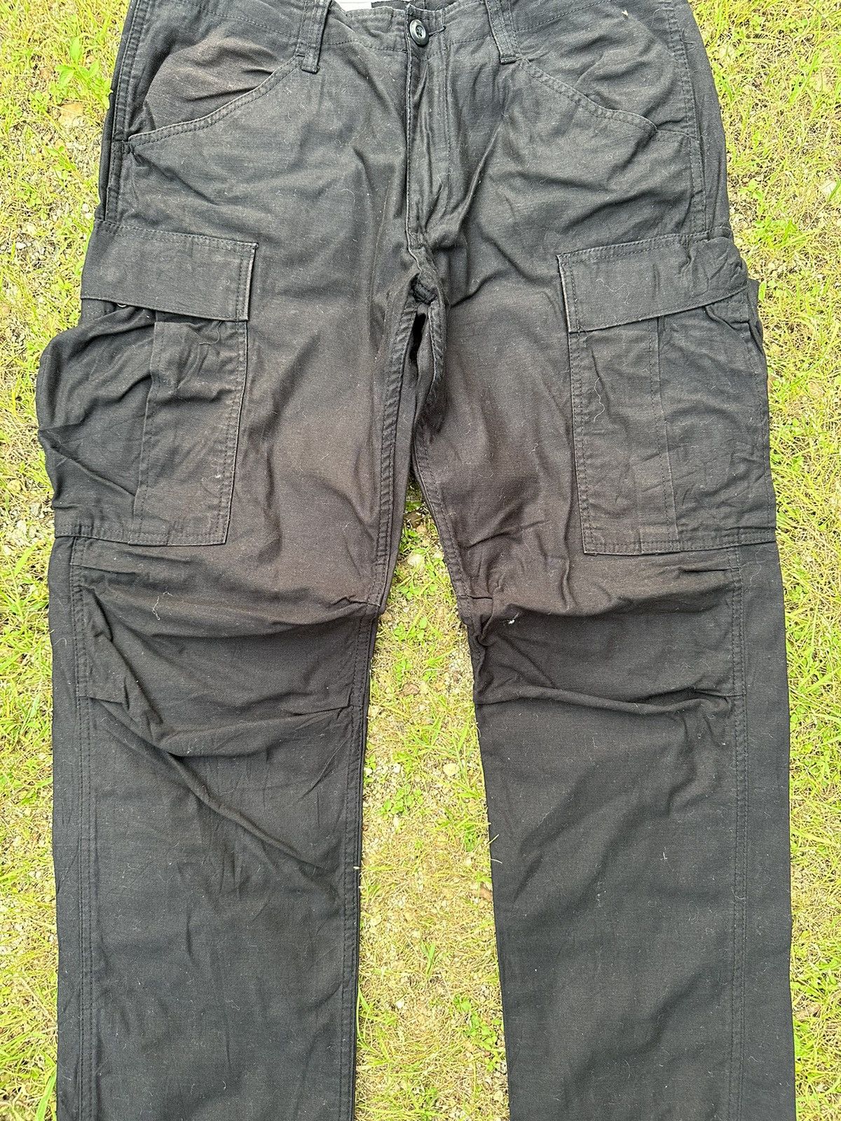 Hunter BACK NUMBER Japan Utility Tactical Big Pocket Cargo Pants Size US 34 / EU 50 - 2 Thumbnail