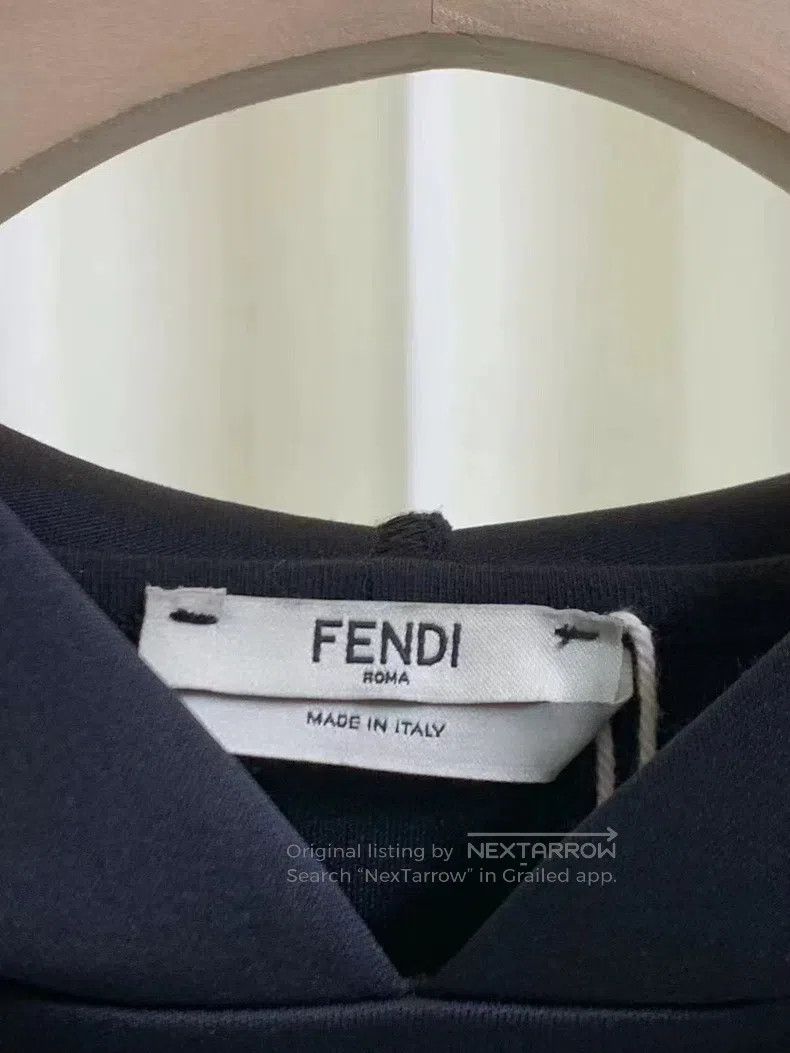 Fendi Fendi La Fayette Embroidered Logo Hooded Sweatshirt Size 4XL / US 24-26 - 4 Thumbnail
