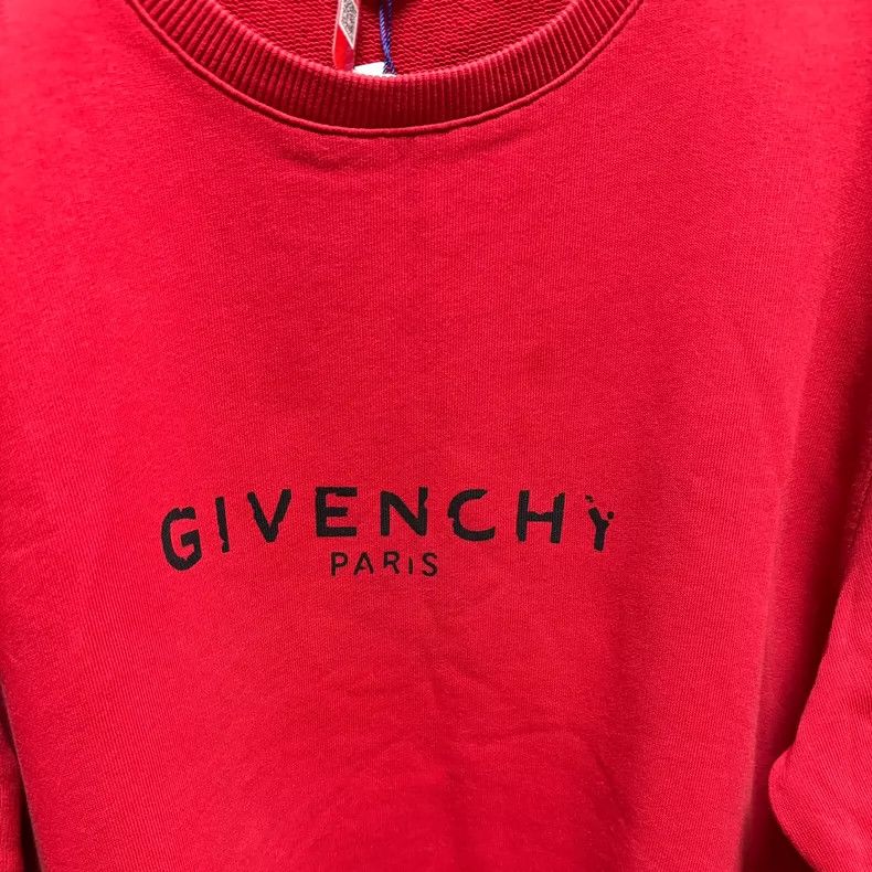 Givenchy Givenchy Distressed Printed Letter Logo Round Neck Sweatsh Size US S / EU 44-46 / 1 - 3 Thumbnail