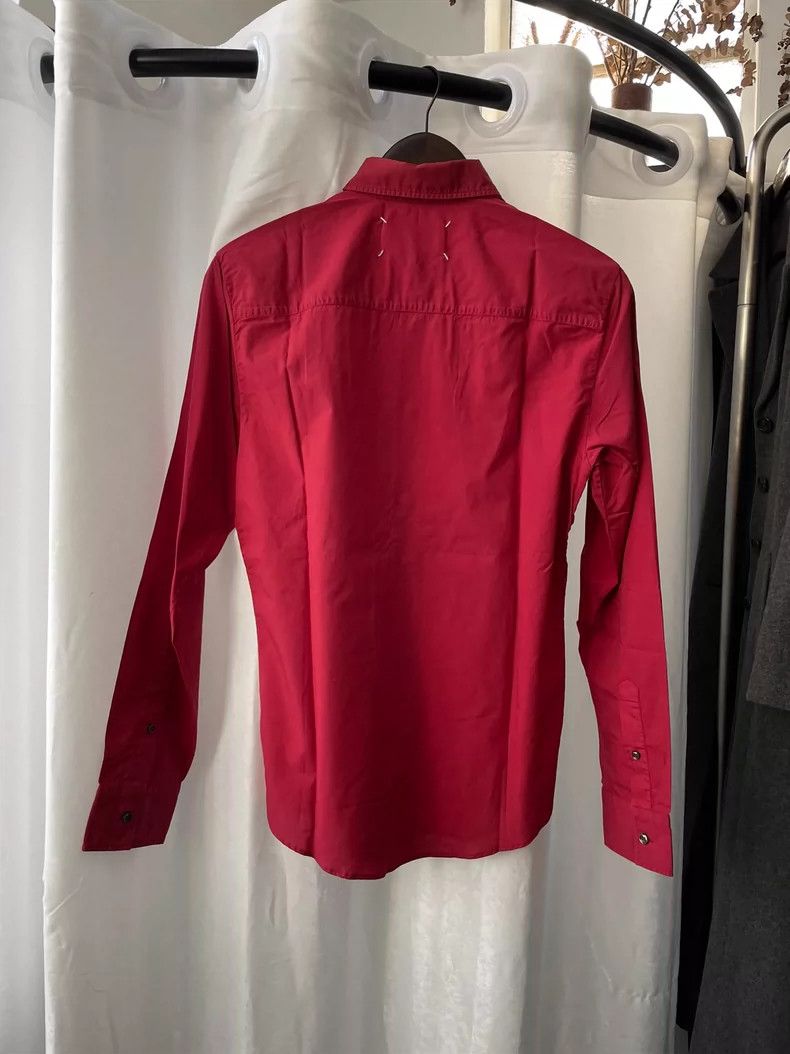Maison Margiela Maison Margiela Medieval Red Long Sleeve Shirt Size US S / EU 44-46 / 1 - 2 Thumbnail
