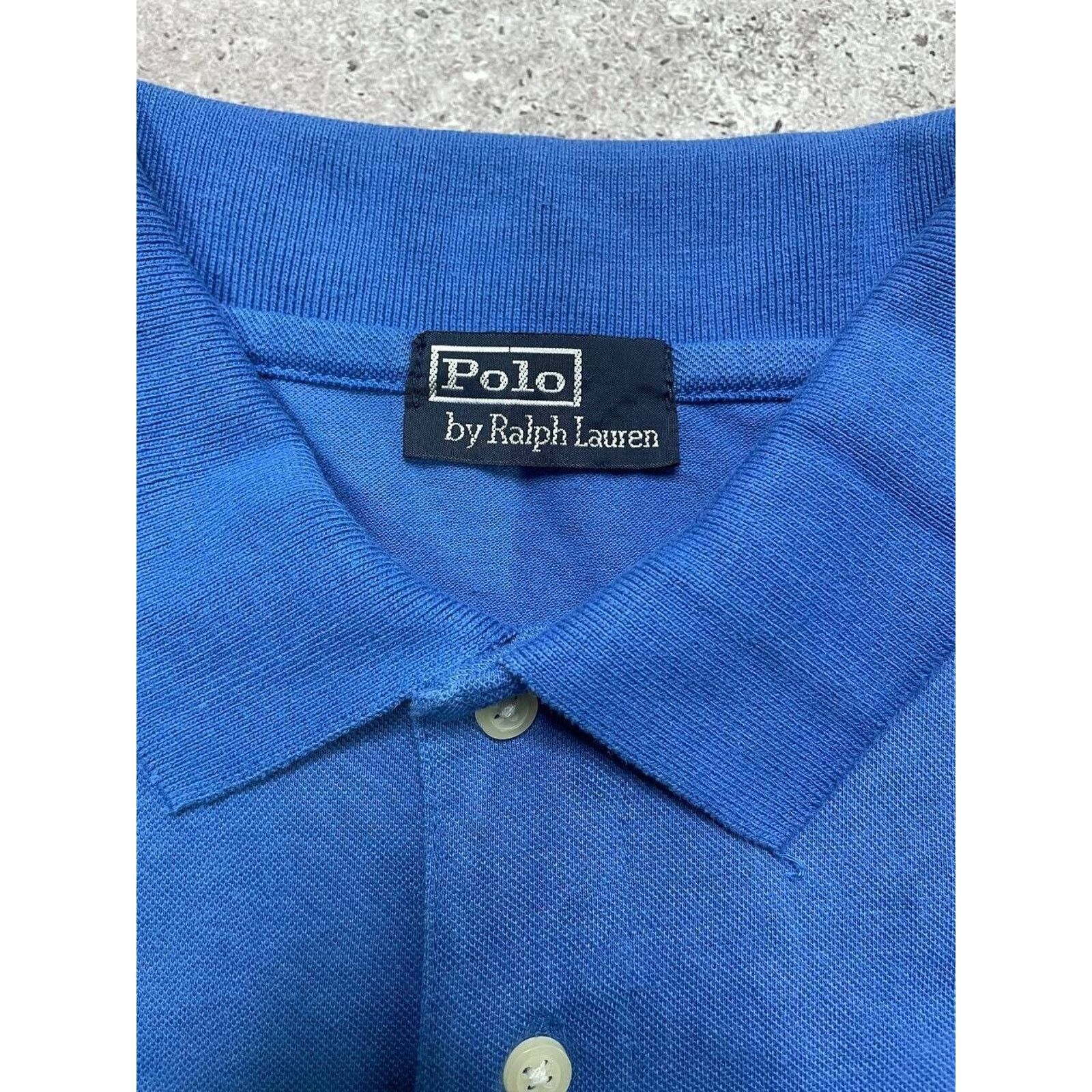 Polo Ralph Lauren × Ralph Lauren × Vintage Vintage Ralph Lauren Polo Shirt Blue Classic Logo Size M Size US M / EU 48-50 / 2 - 3 Thumbnail