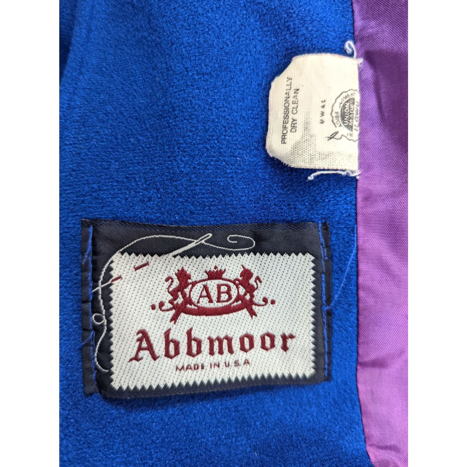 Vintage VINTAGE Abbmoor Women's Blue Button-Down Pea Coat XL United States Made Coat Size XL / US 12-14 / IT 48-50 - 2 Thumbnail