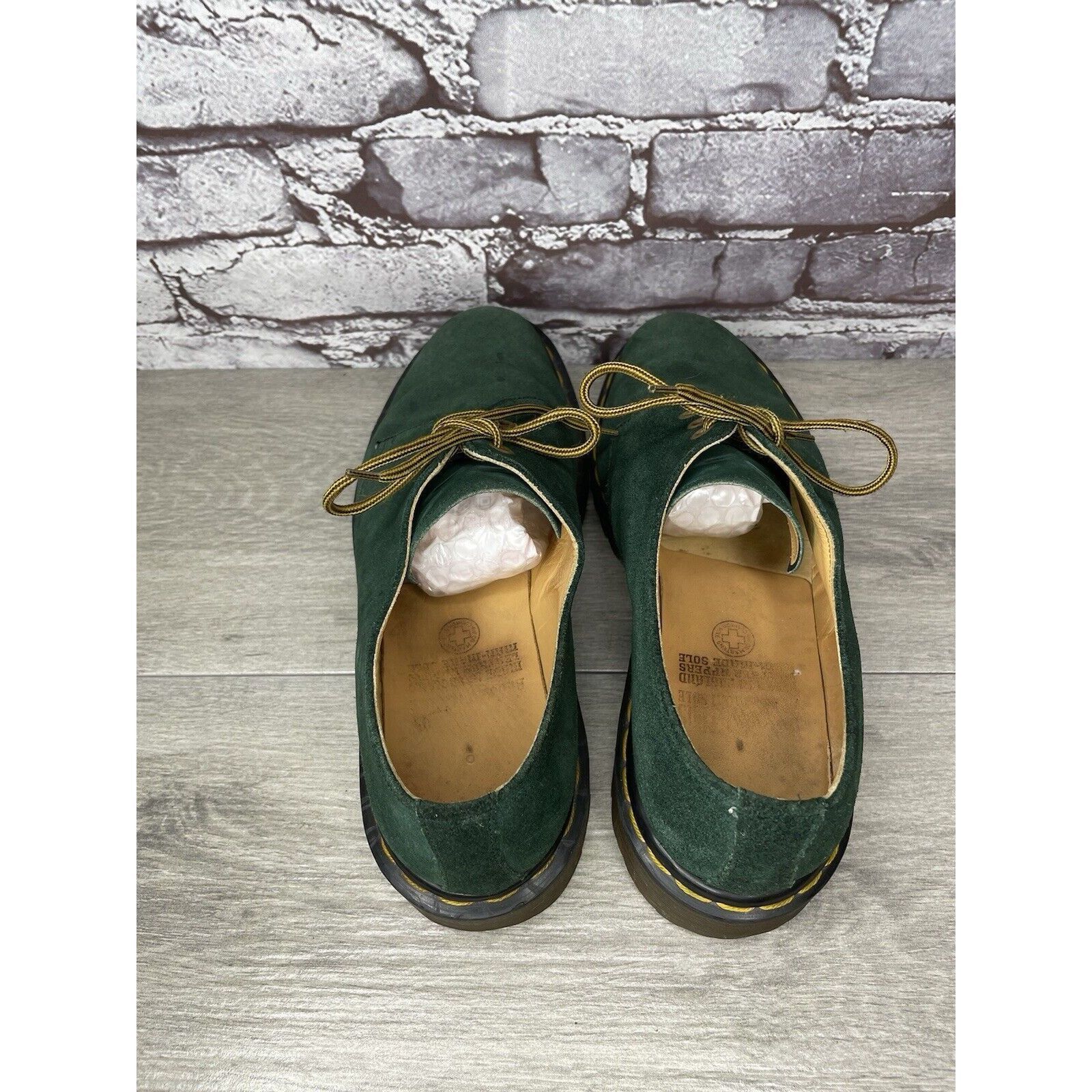Dr. Martens Doc Dr. Martens Green Suede Leather Oxfords Shoes Men’s Sz 1 Size US 10 / EU 43 - 4 Thumbnail