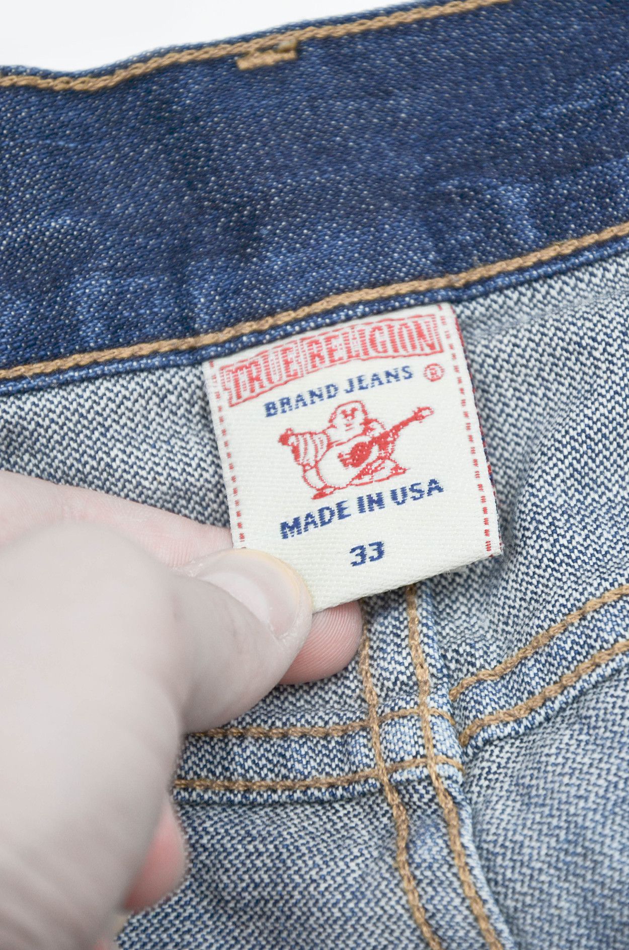 True Religion True Religion Rocco Made in USA Blue Denim Jeans - Size 33 Size US 33 - 9 Thumbnail