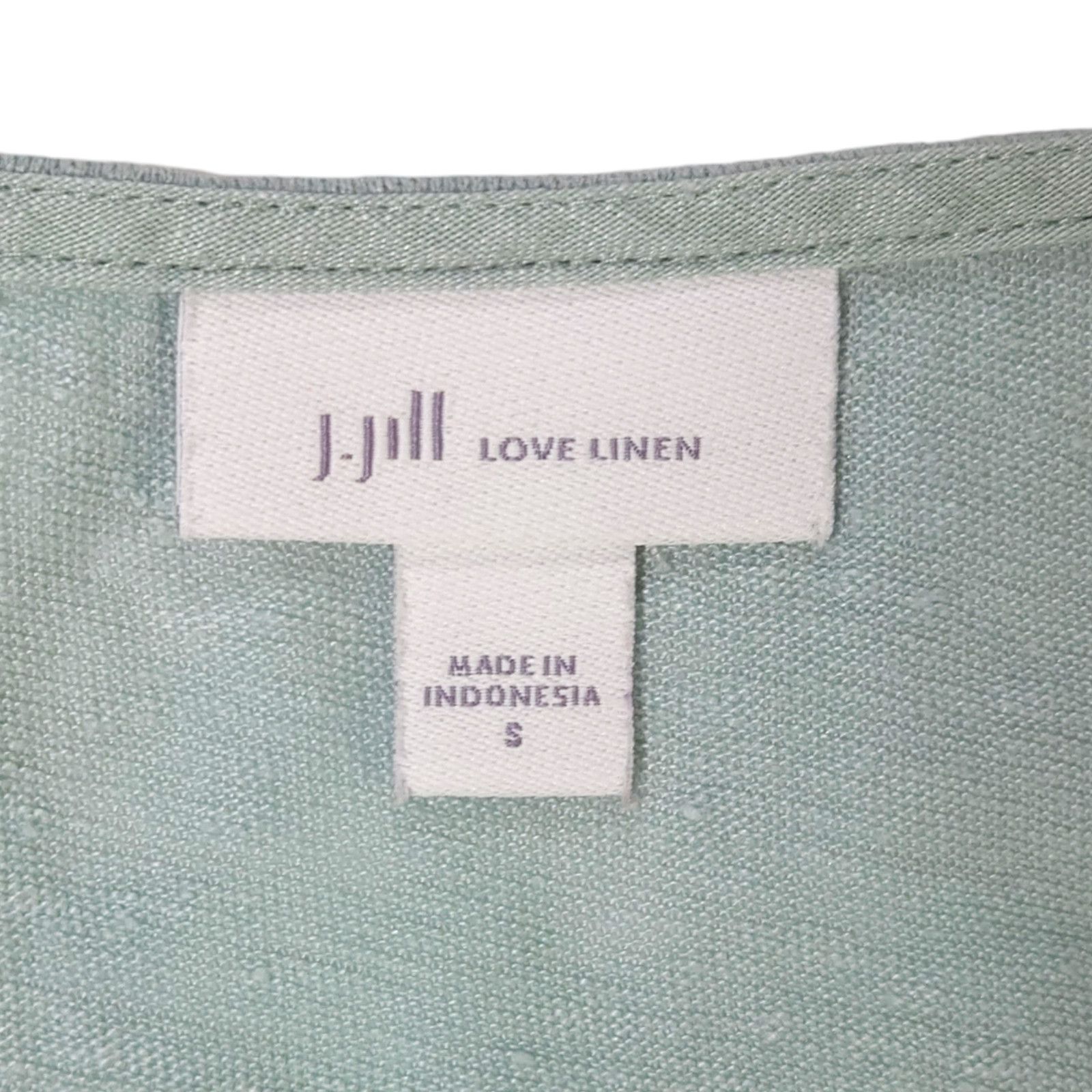 Other EUC J.Jill Love Linen Split Neck Linen Tunic Sz. S [6-8] Size S / US 4 / IT 40 - 3 Thumbnail