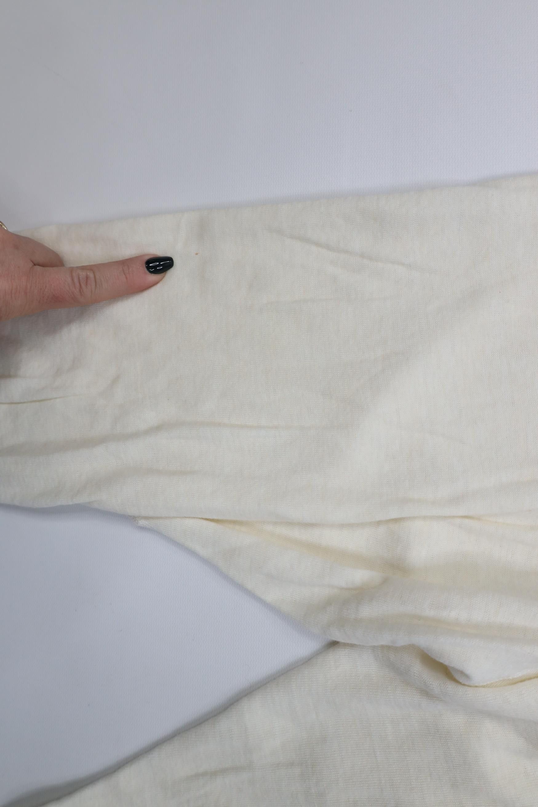 Vintage Vintage 50s 60s Wool Knit Thermal Joggers Pants Cream USA Size 38" / US 16 / IT 52 - 5 Thumbnail