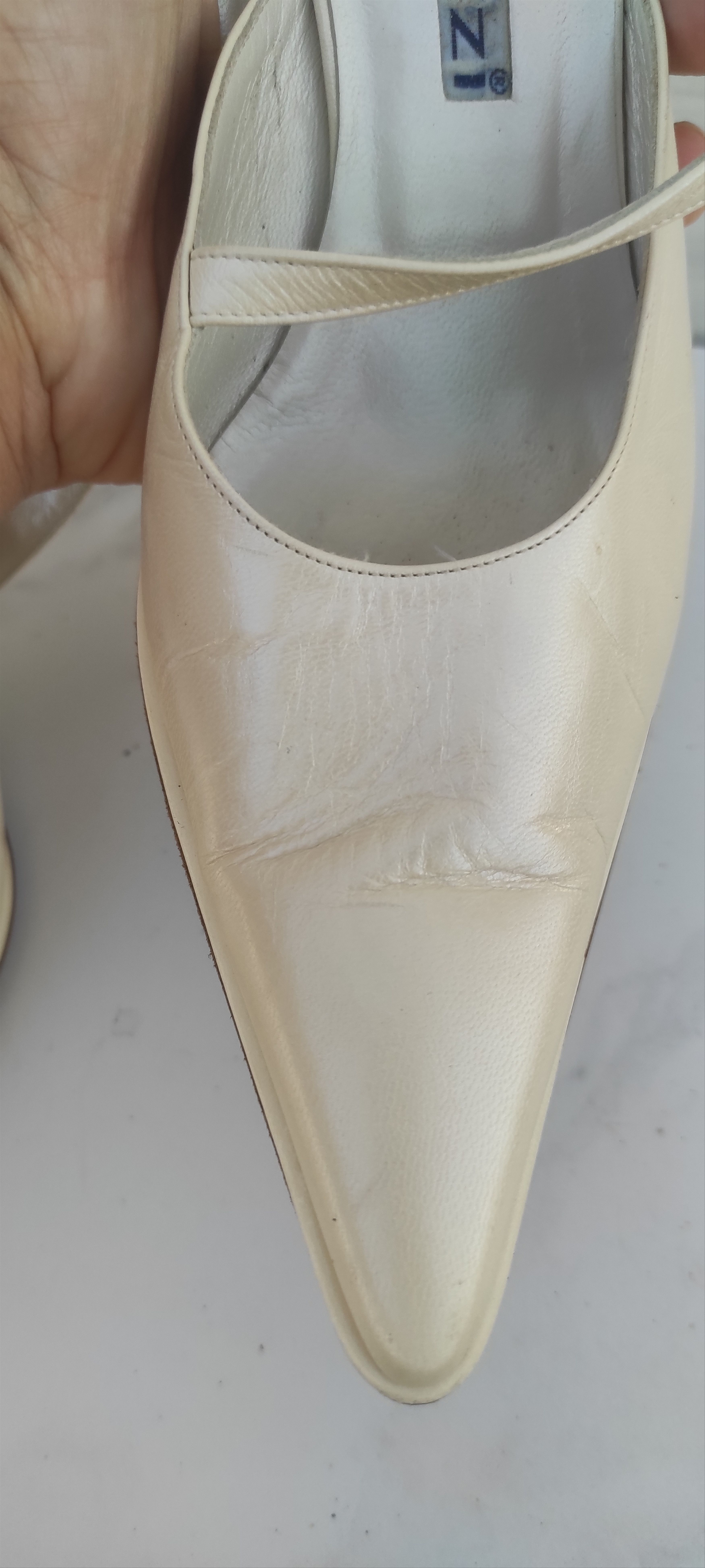 Leather Luca Renzi Slingback Wedding Leather Shoes Made Italy Size US 6 / IT 36 - 14 Thumbnail