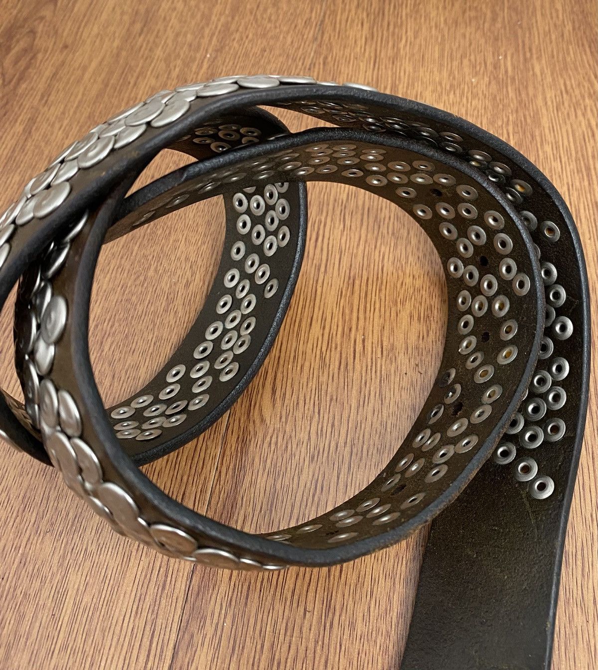 小物 KMRii SILVER STUDDED BELT without buckle KMRii x Unc Studded Belt – Paroxa Studios