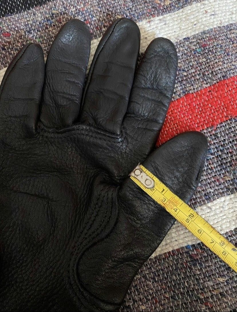 Vintage Vintage 90’s Carhartt Genuine Deerskin Leather Black Gloves Size ONE SIZE - 7 Thumbnail